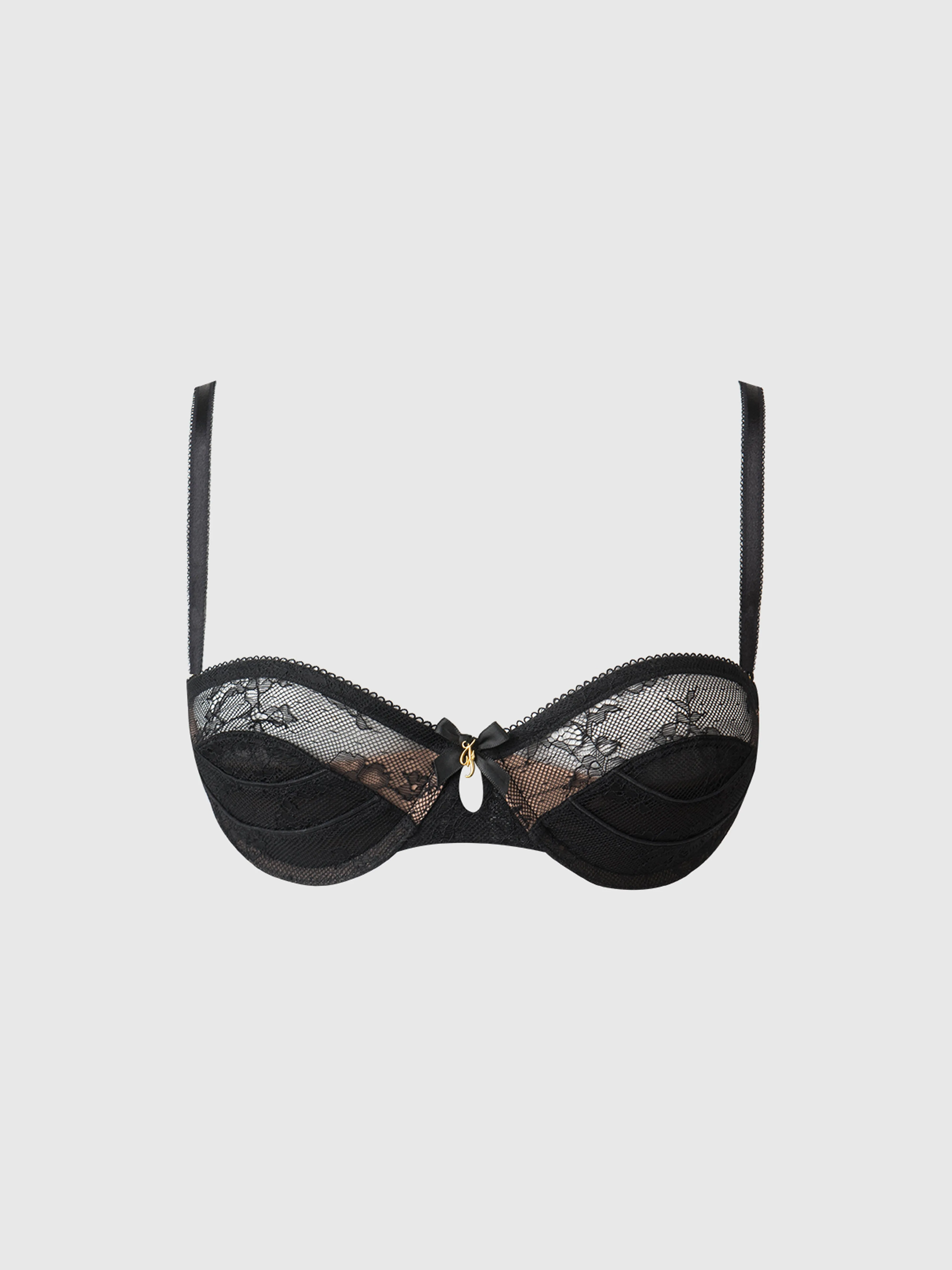 Luella Lace & Satin Demi Bra by Frederick's of Hollywood