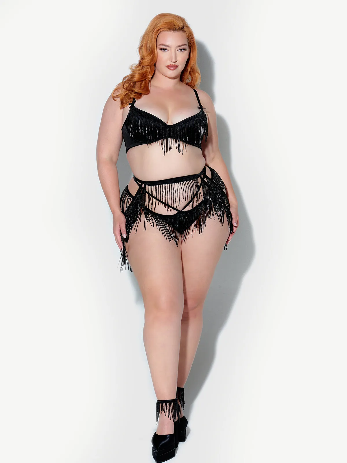 Lune Beaded Garter Belt by Frederick's of Hollywood