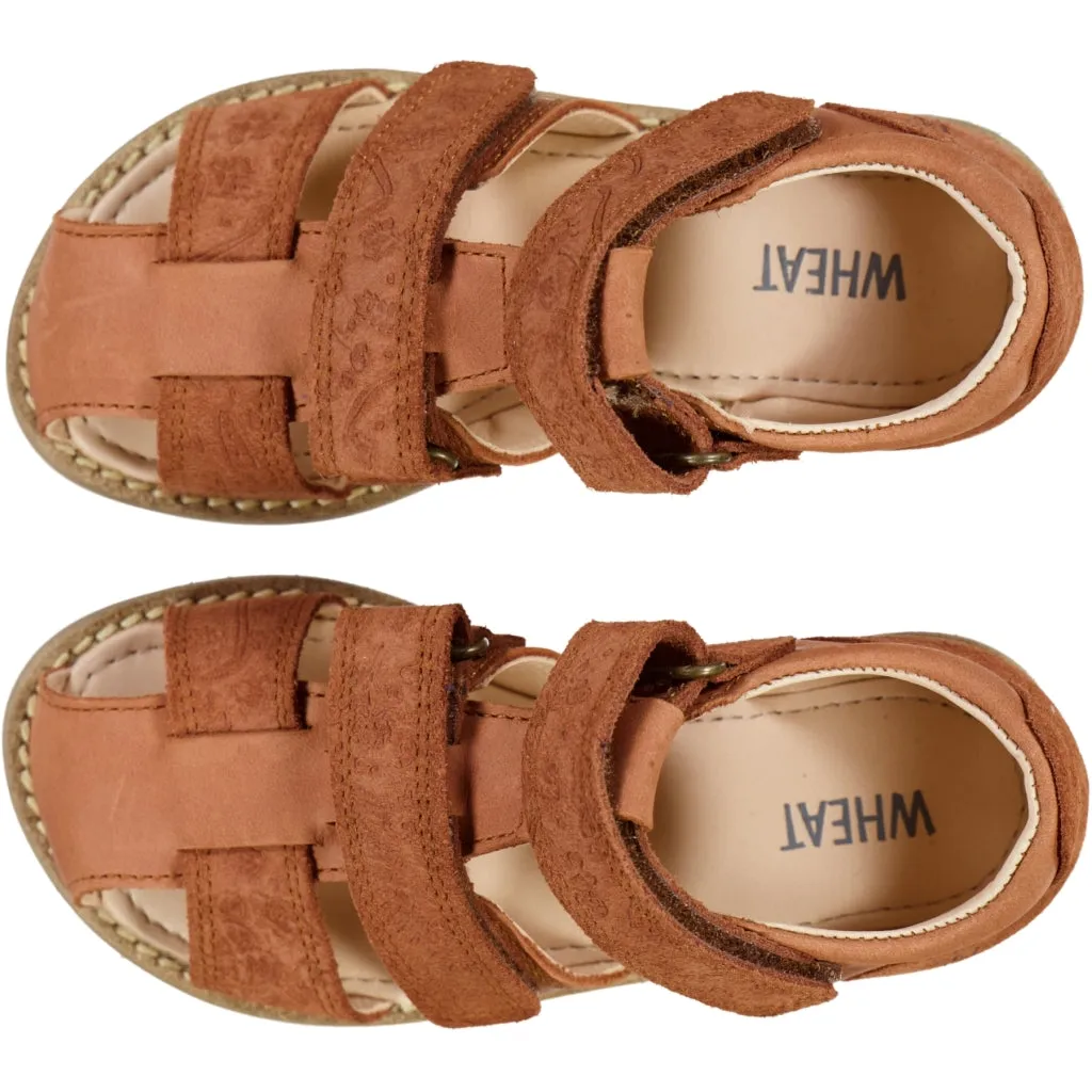Macey closed toe - amber brown Wheat