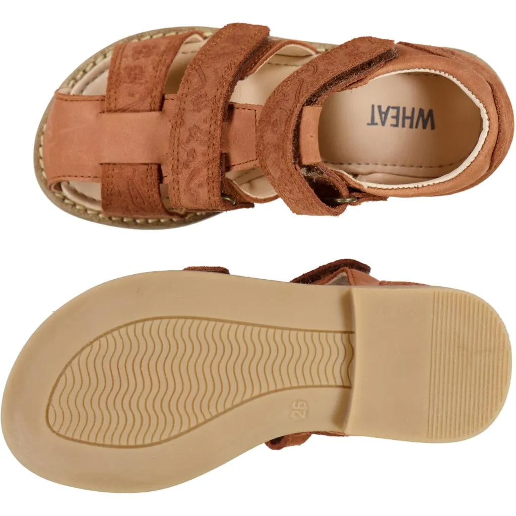 Macey closed toe - amber brown Wheat