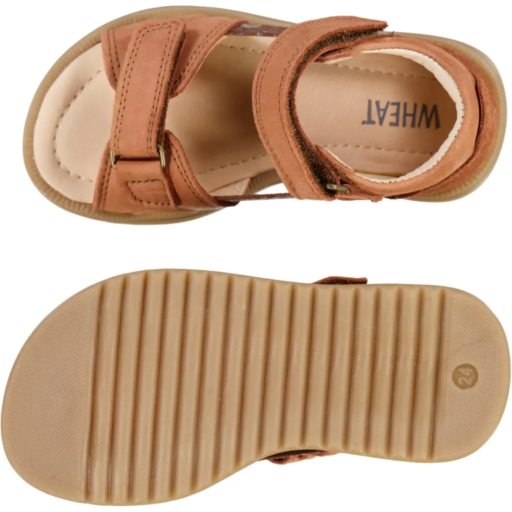 Macey open toe - amber brown Wheat