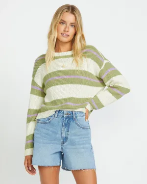 Make It Waves Sweater - Avocado Billabong