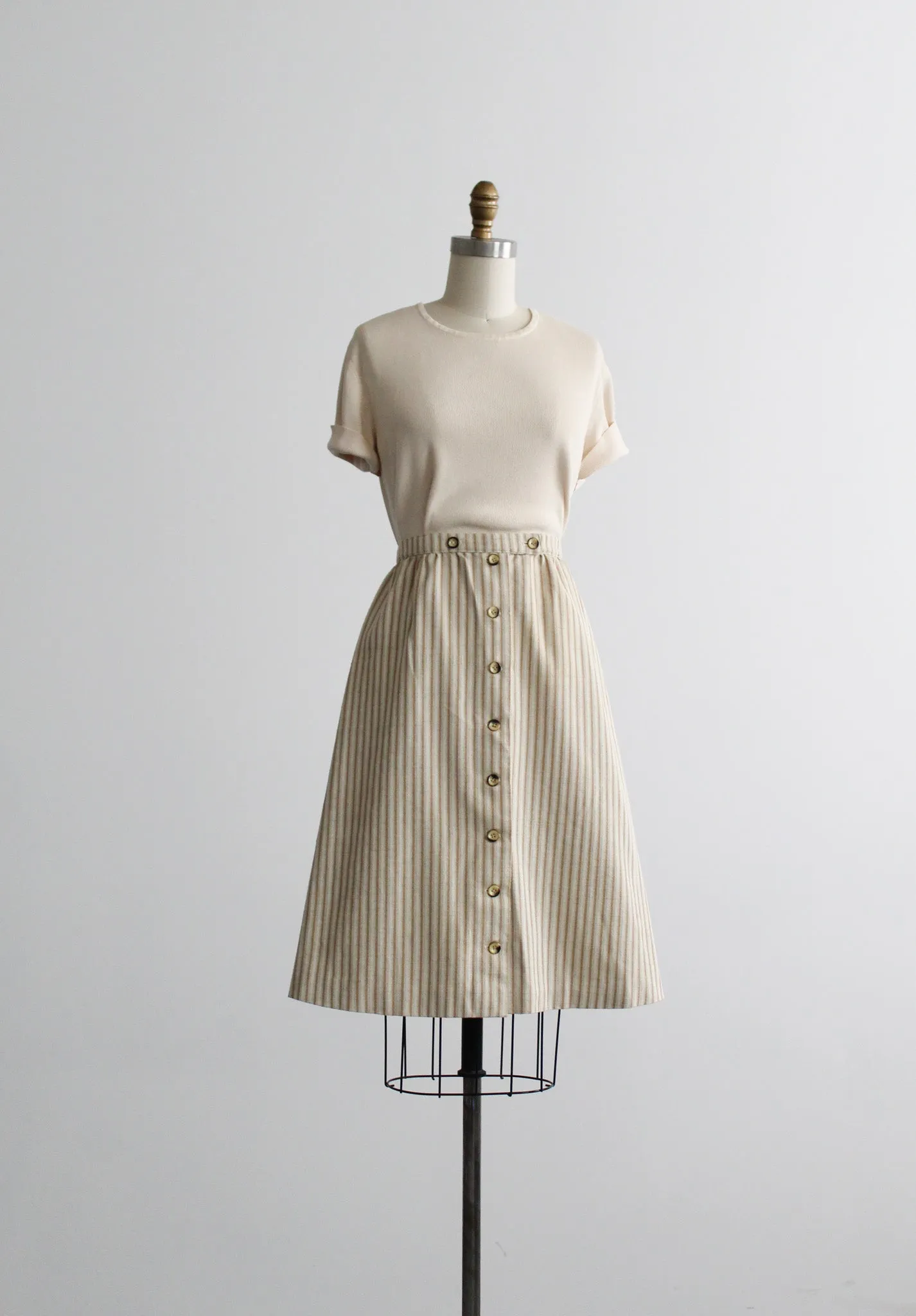 may market striped skirt 1919 Vintage