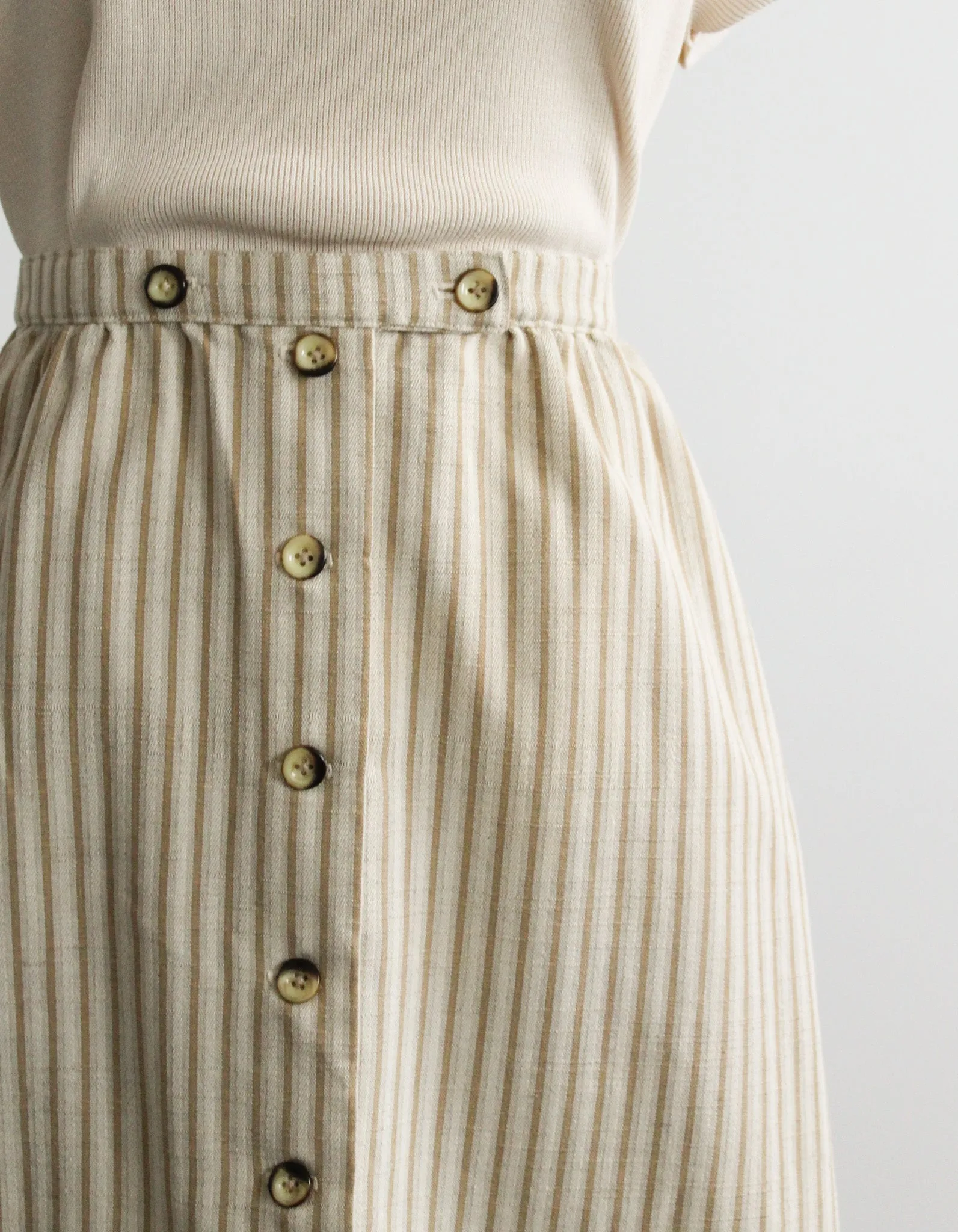 may market striped skirt 1919 Vintage