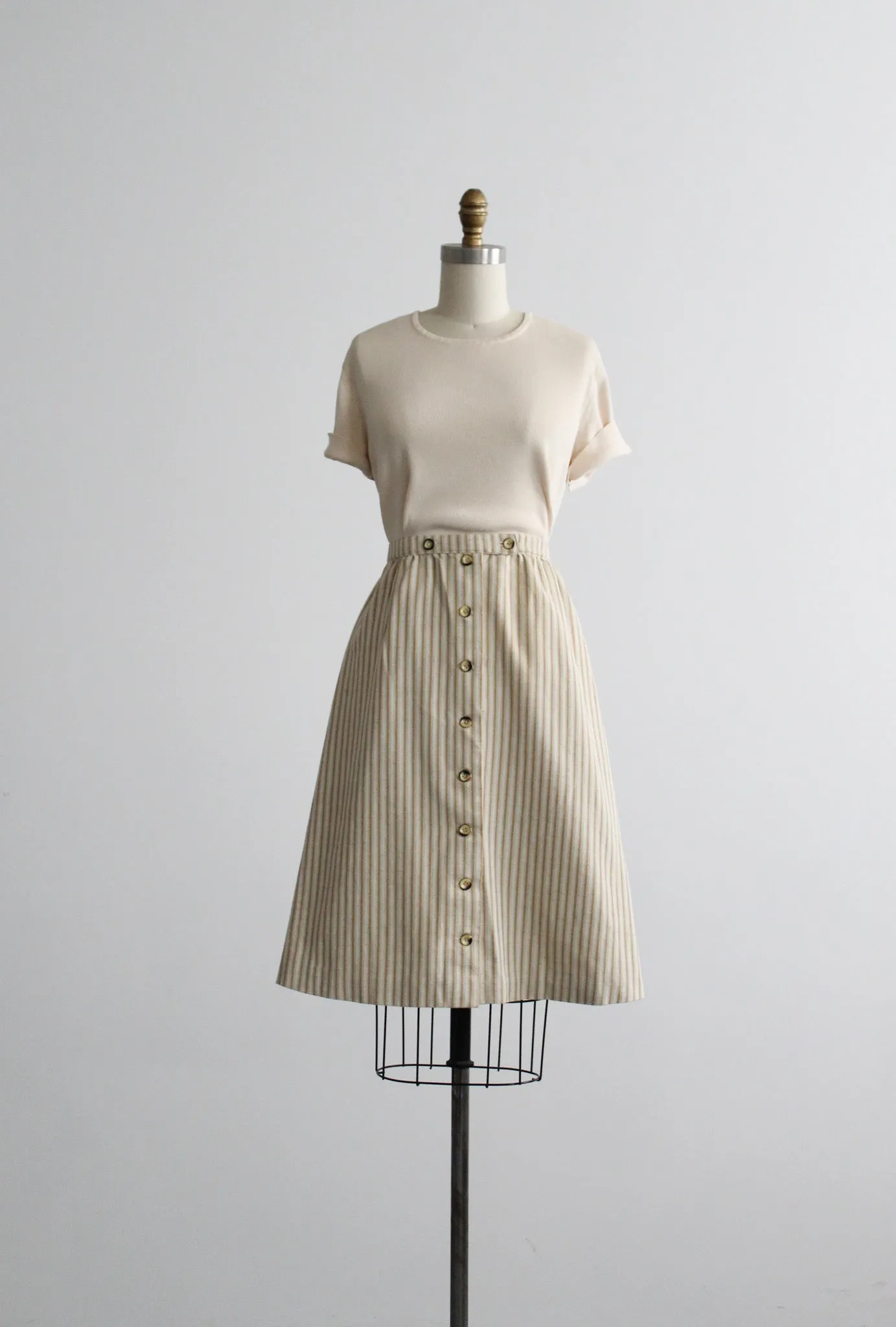 may market striped skirt 1919 Vintage
