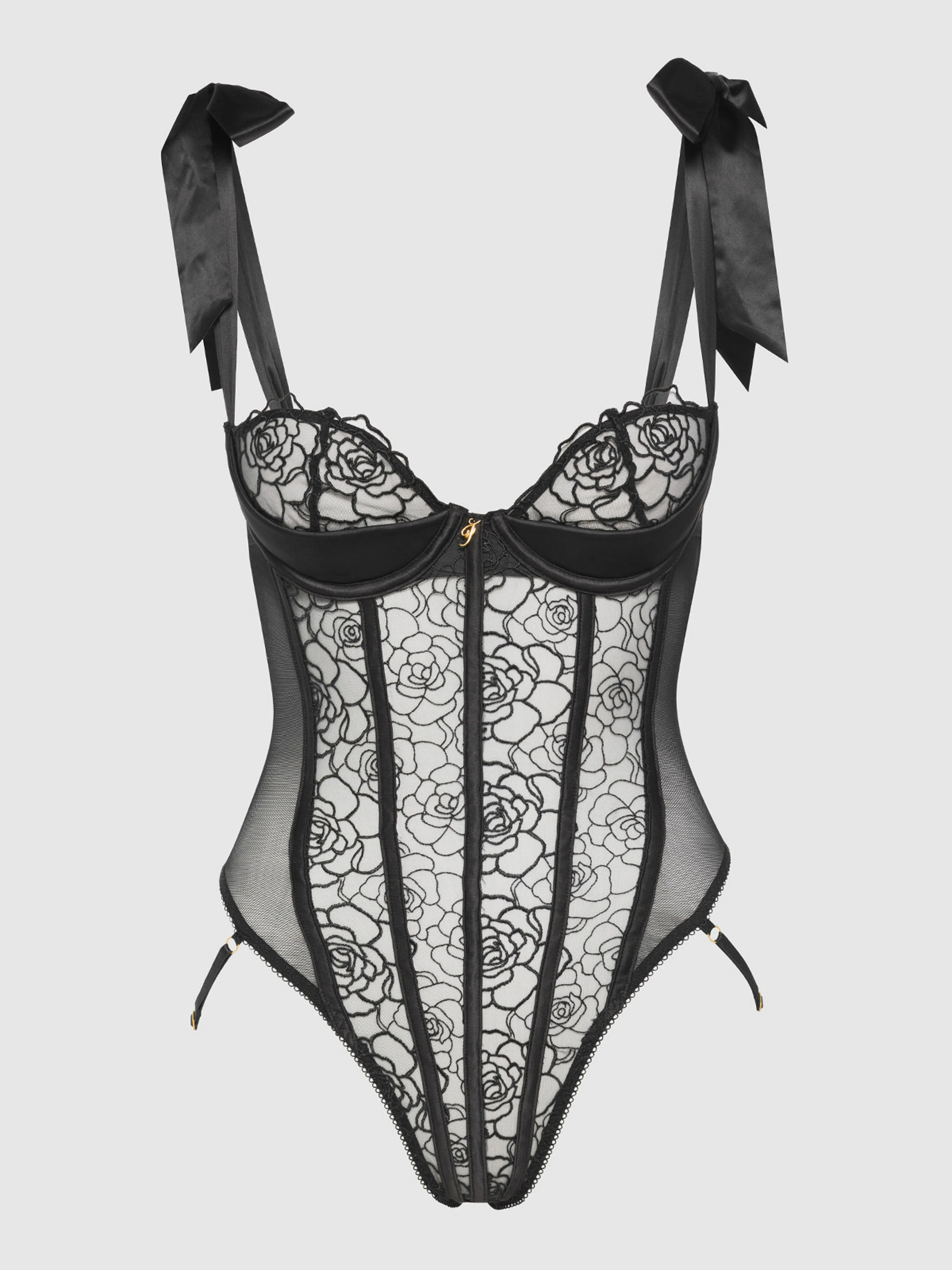Melrose Embroidered Teddy by Frederick's of Hollywood