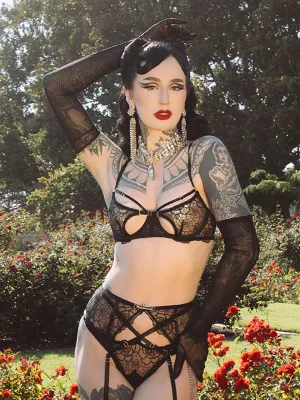 Melrose Strappy Cutout Bra by Frederick's of Hollywood