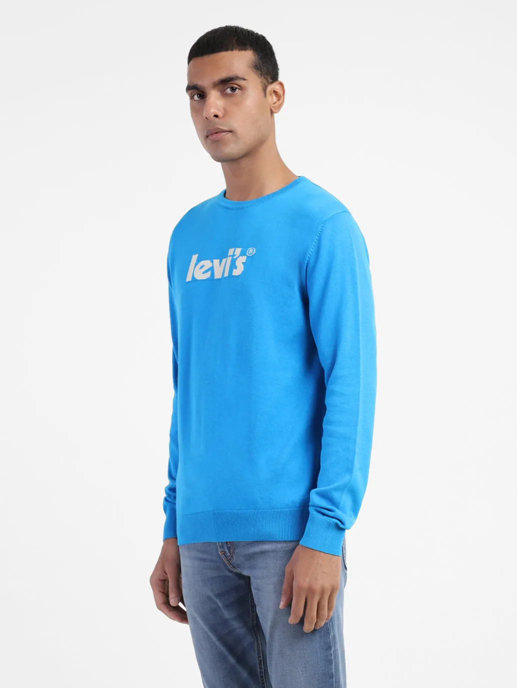 Men's Brand Logo Crew Neck Sweater LEVI'S