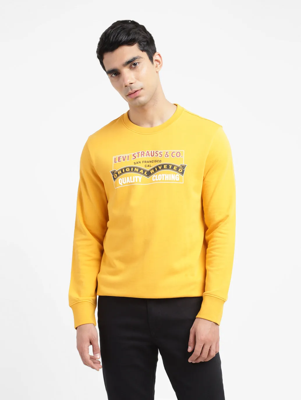Men's Graphic Print Crew Neck Sweatshirt LEVI'S