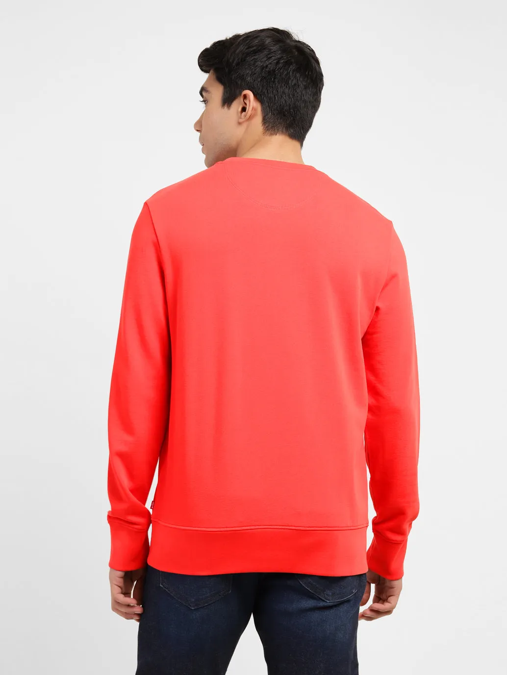 Men's Graphic Print Crew Neck Sweatshirt Red LEVI'S