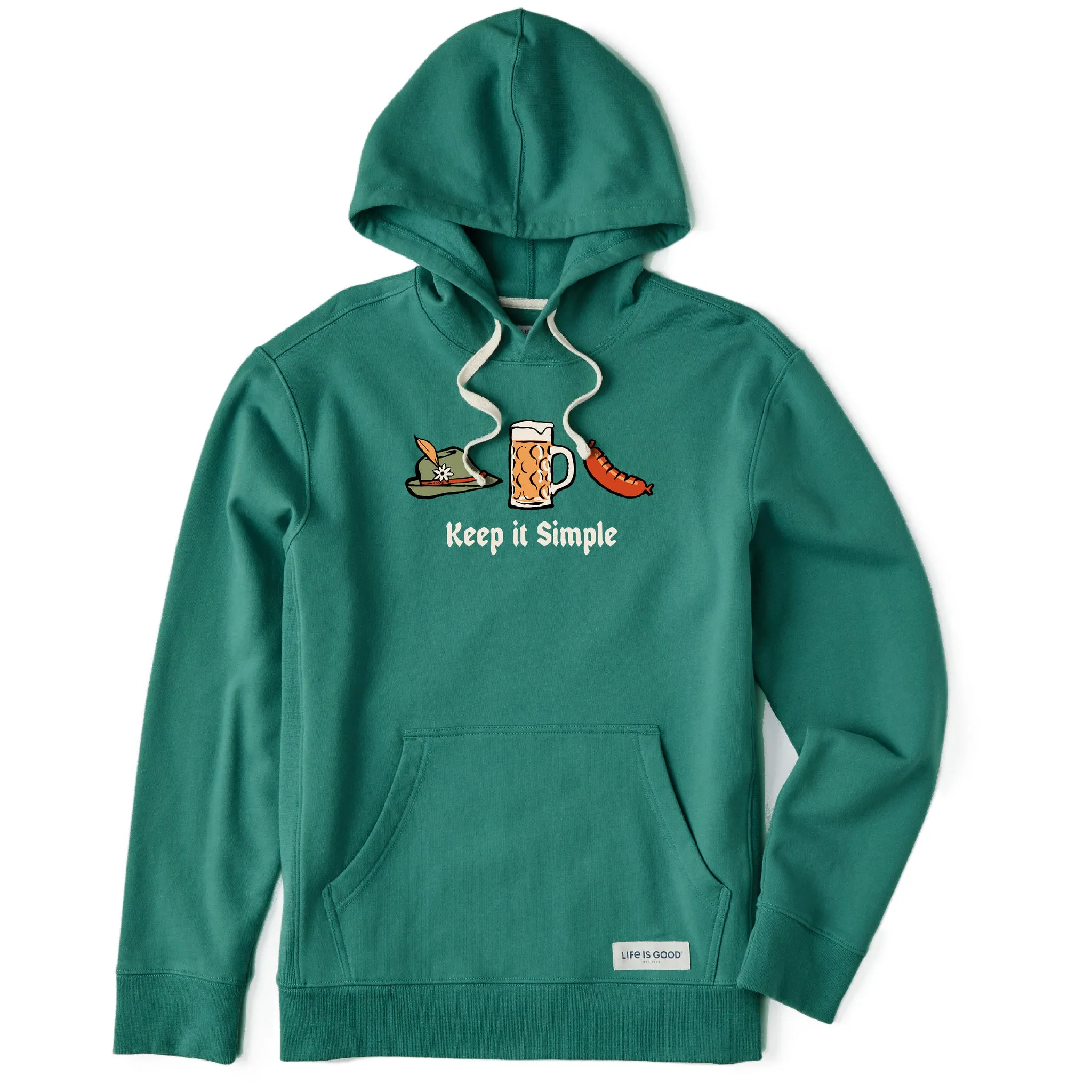 Men's Keep it Simple Oktoberfest Simply True Fleece Hoodie LIFE IS GOOD