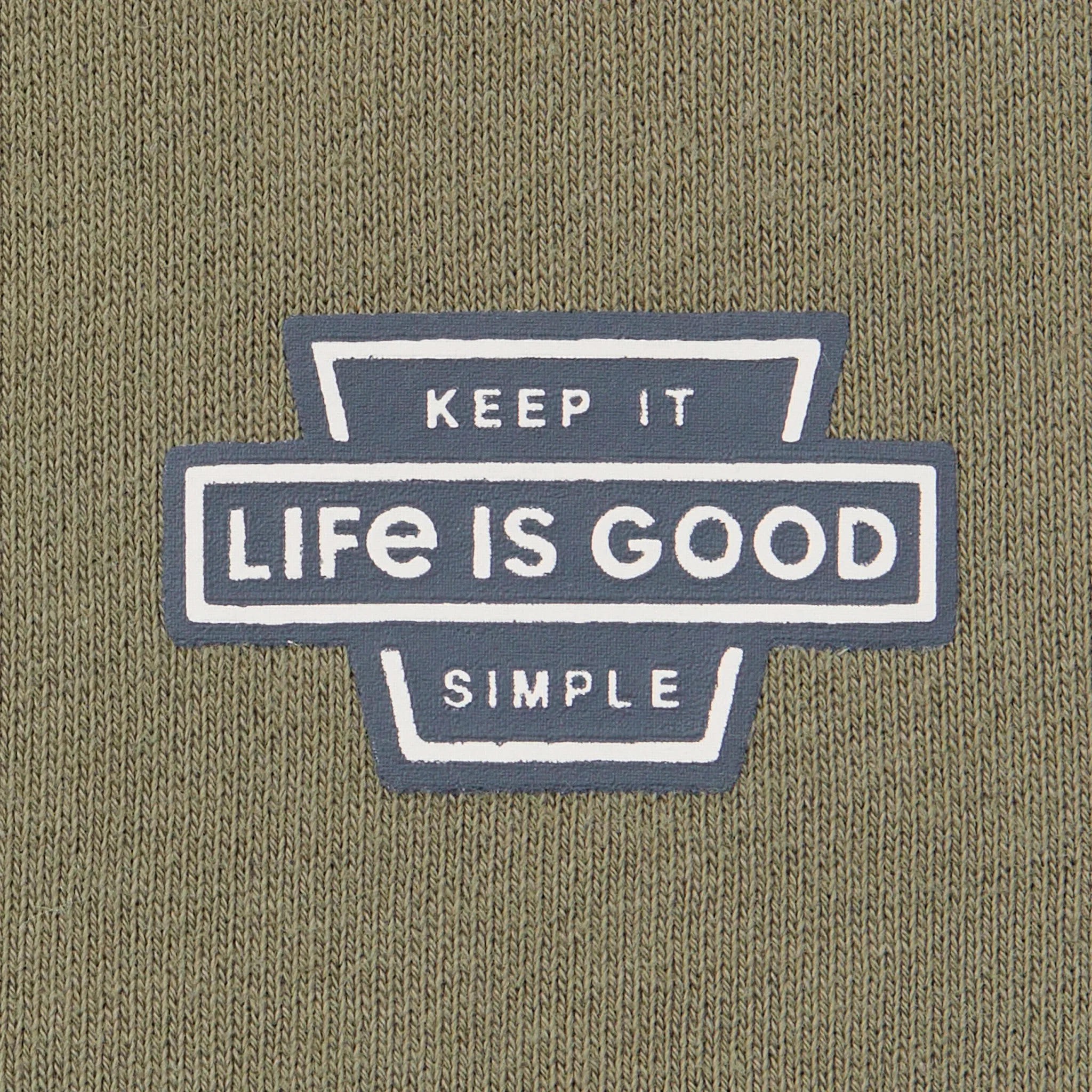 Men's Keep it Simple Sign Simply True Fleece Zip Hoodie LIFE IS GOOD
