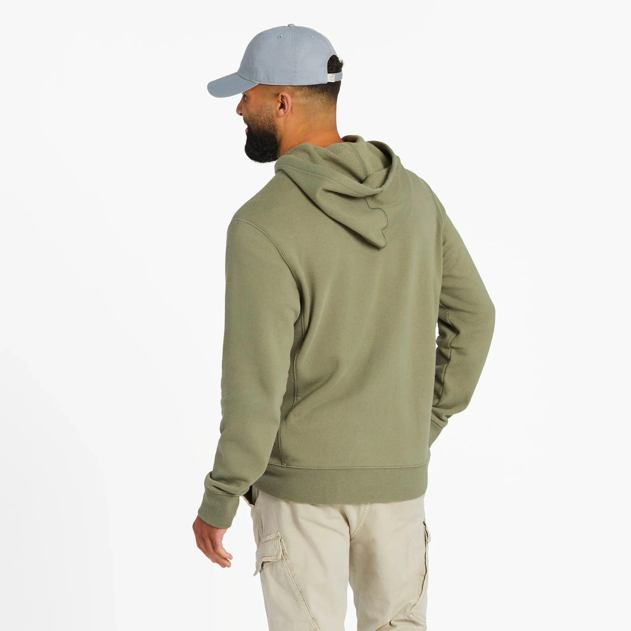 Men's Keep it Simple Sign Simply True Fleece Zip Hoodie LIFE IS GOOD