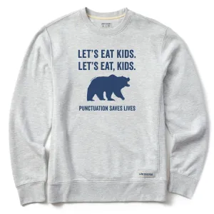 Men's Let's Eat, Kids Simply True Crew LIFE IS GOOD