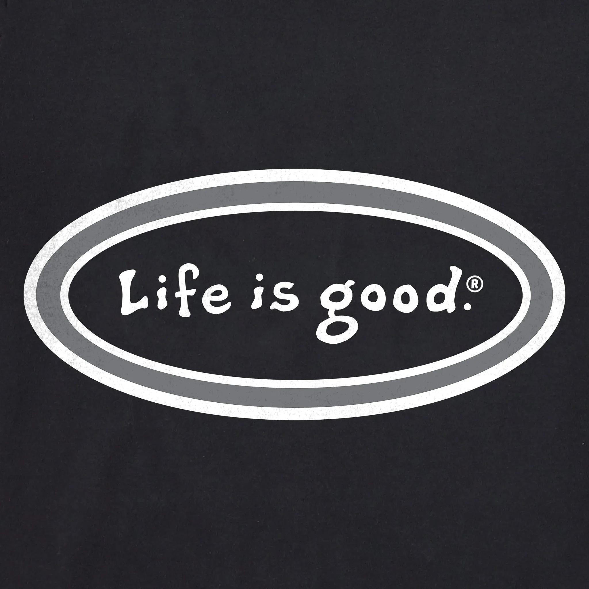 Men's LIG Vintage Oval Simply True Fleece Crew LIFE IS GOOD