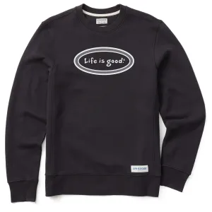 Men's LIG Vintage Oval Simply True Fleece Crew LIFE IS GOOD