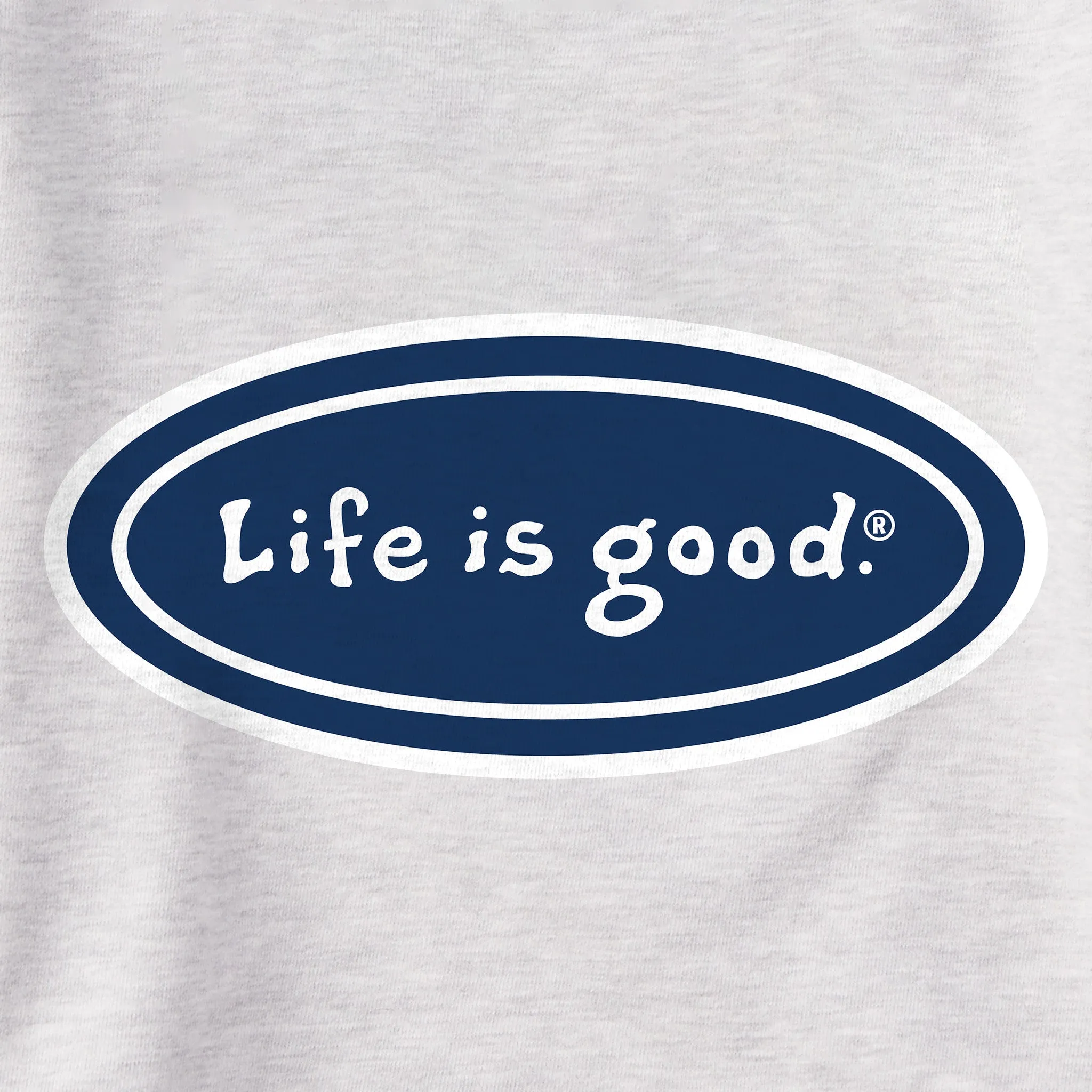 Men's LIG Vintage Oval Simply True Fleece Crew LIFE IS GOOD