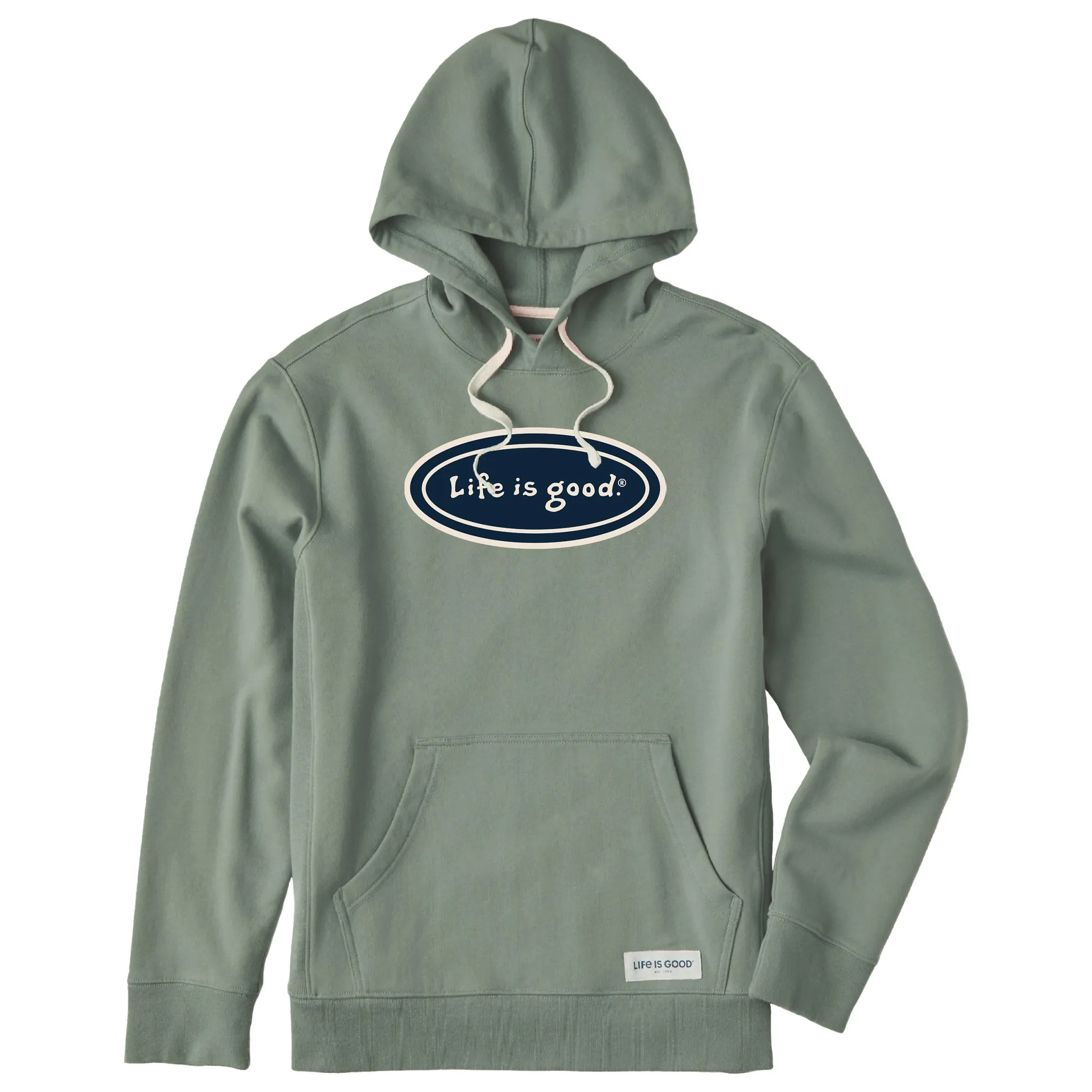 Men's LIG Vintage Oval Simply True Fleece Hoodie LIFE IS GOOD