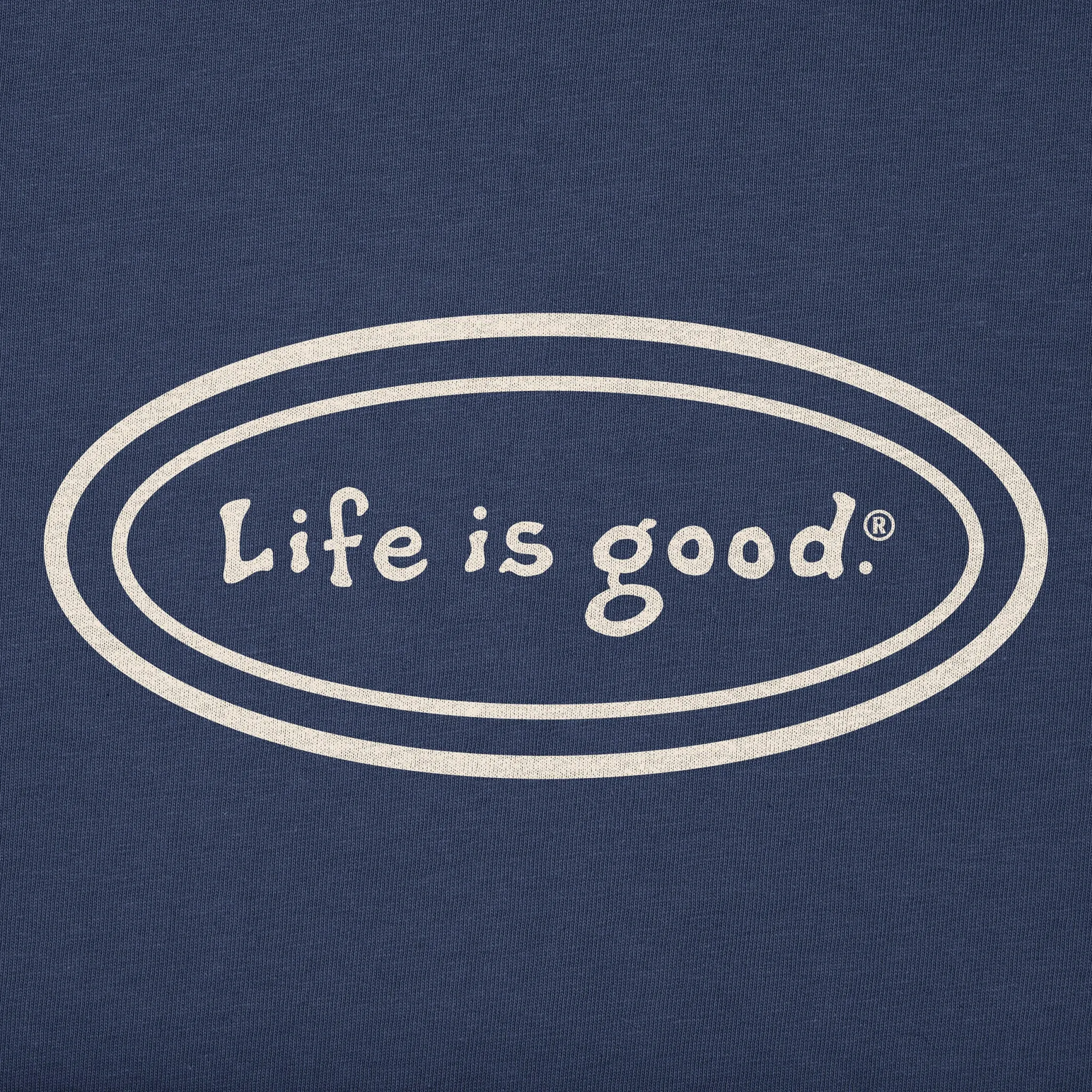 Men's LIG Vintage Oval Simply True Fleece Hoodie LIFE IS GOOD