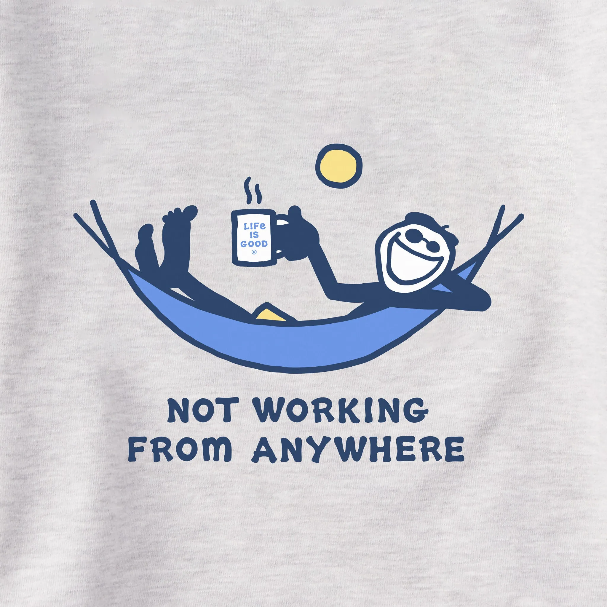 Men's Not Working Hammock Simply True Fleece Hoodie LIFE IS GOOD