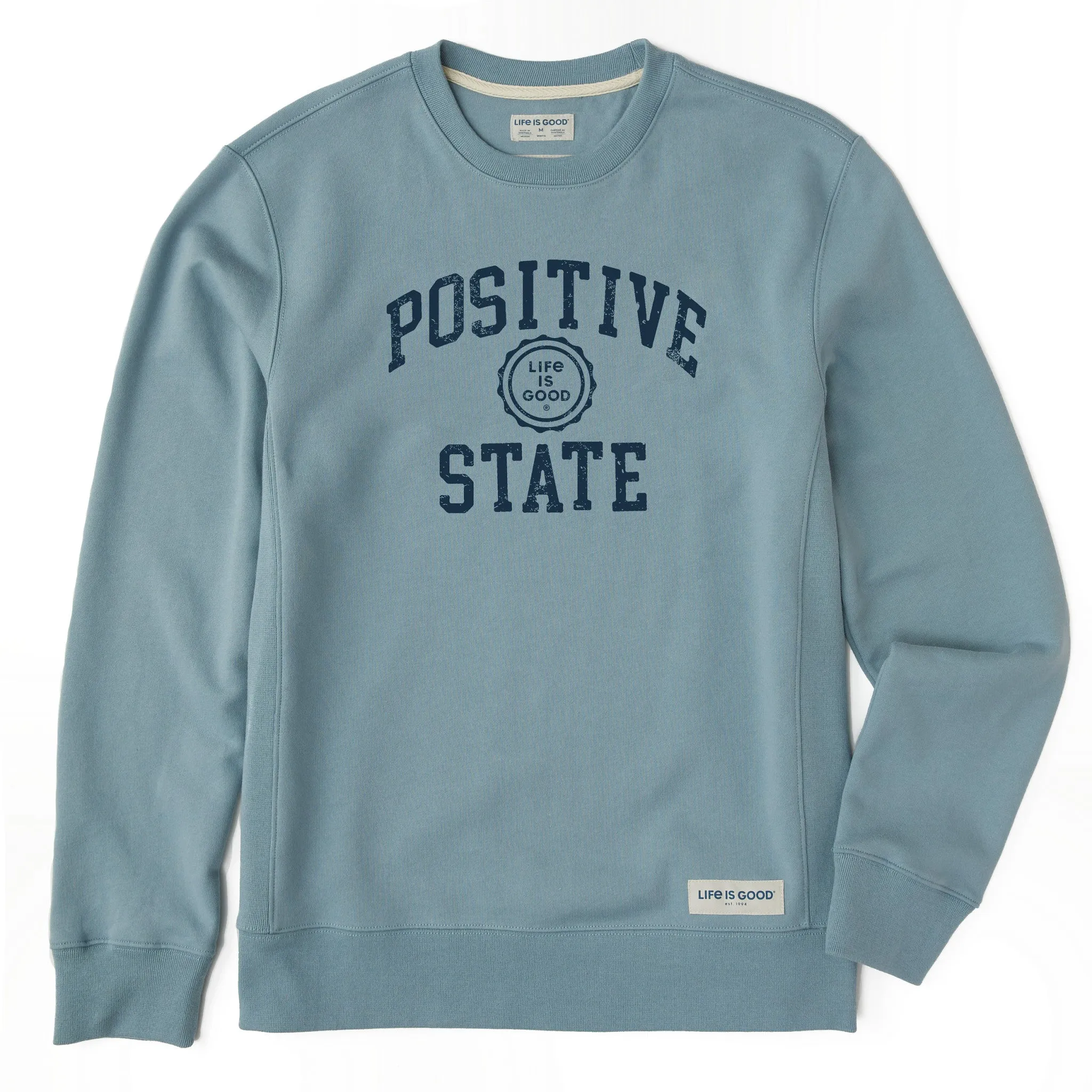 Men's Positive State Simply True Fleece Crew LIFE IS GOOD