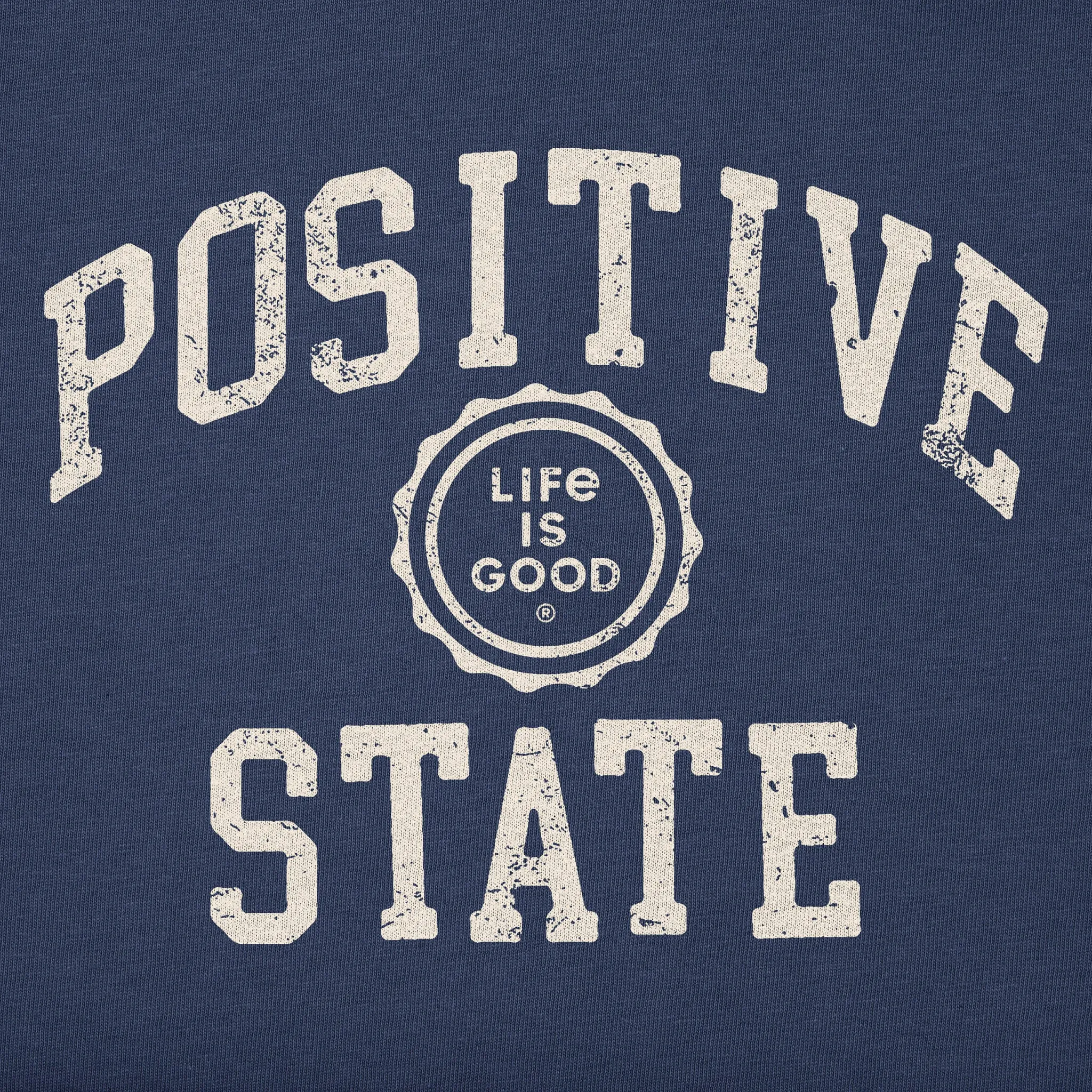 Men's Positive State Simply True Fleece Crew LIFE IS GOOD