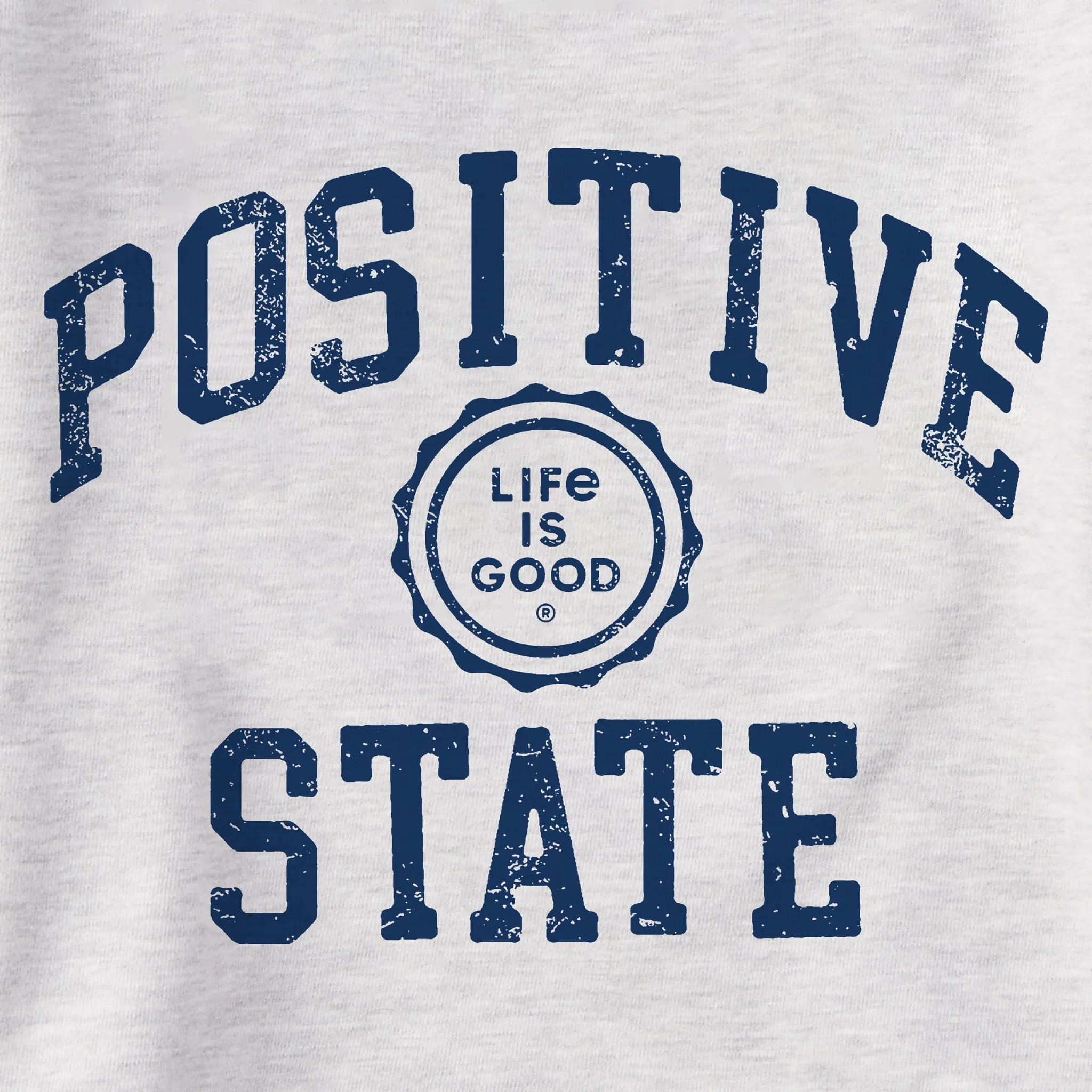 Men's Positive State Simply True Fleece Crew LIFE IS GOOD