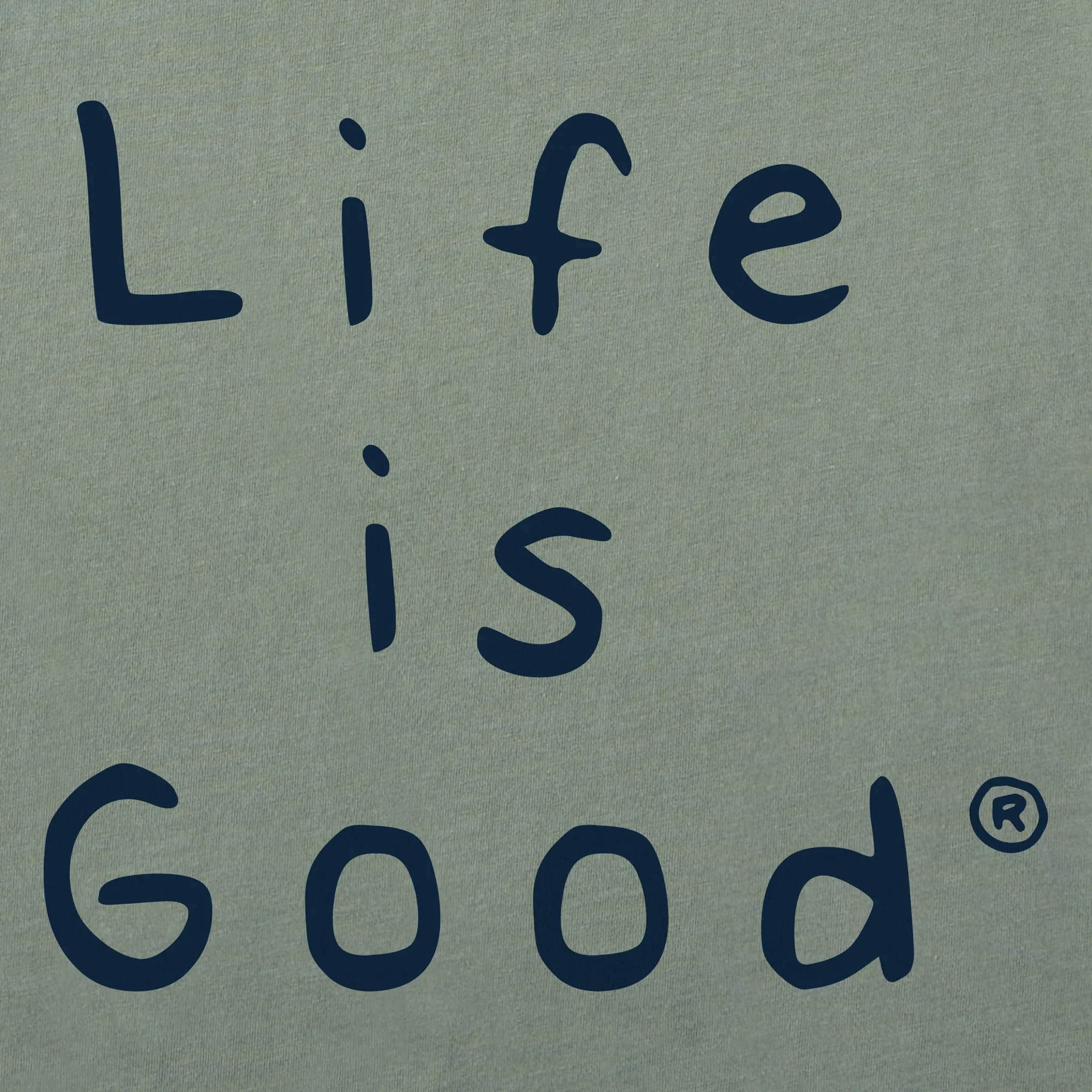 Men's Quirky Stacked LIG Simply True Fleece Crew LIFE IS GOOD