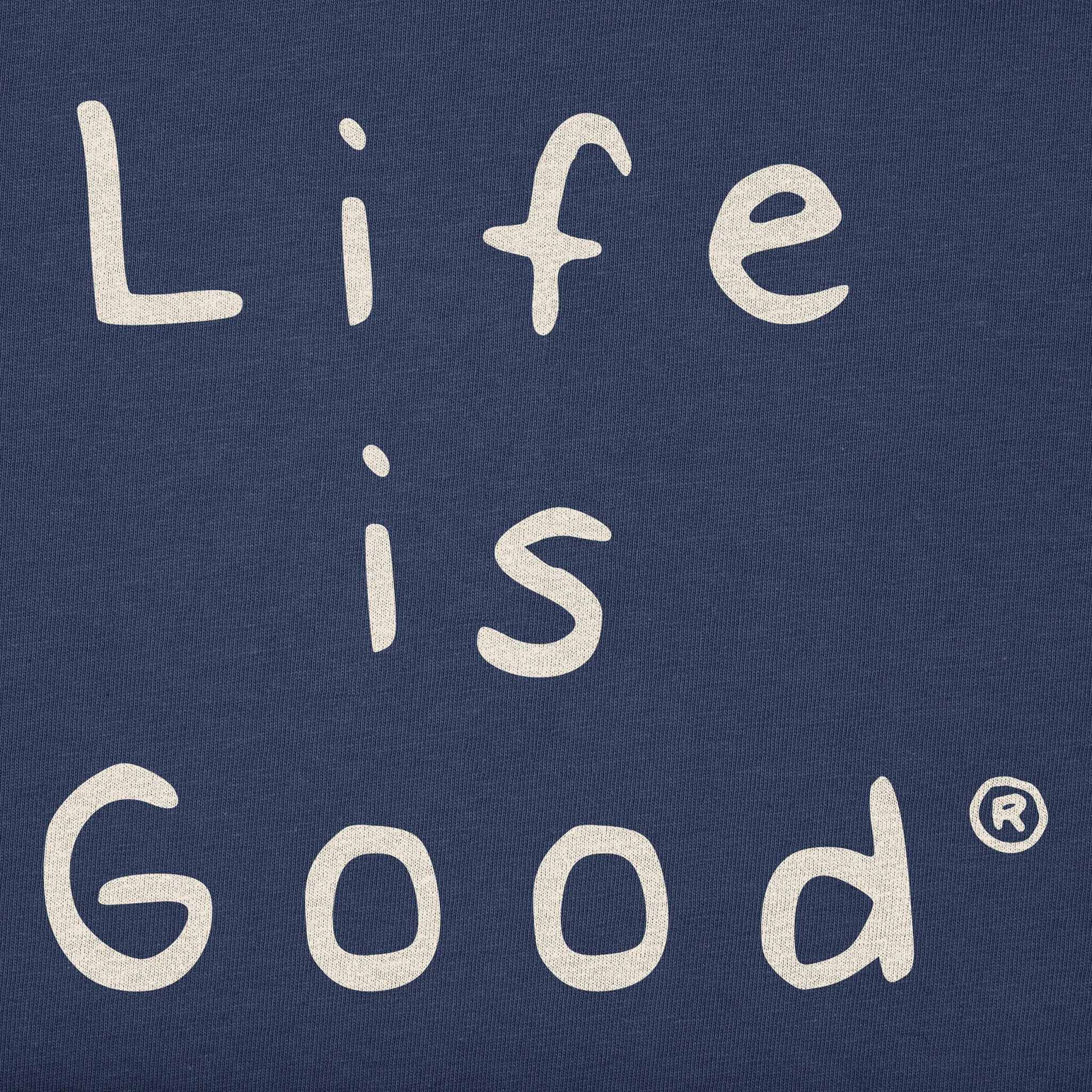 Men's Quirky Stacked LIG Simply True Fleece Crew LIFE IS GOOD