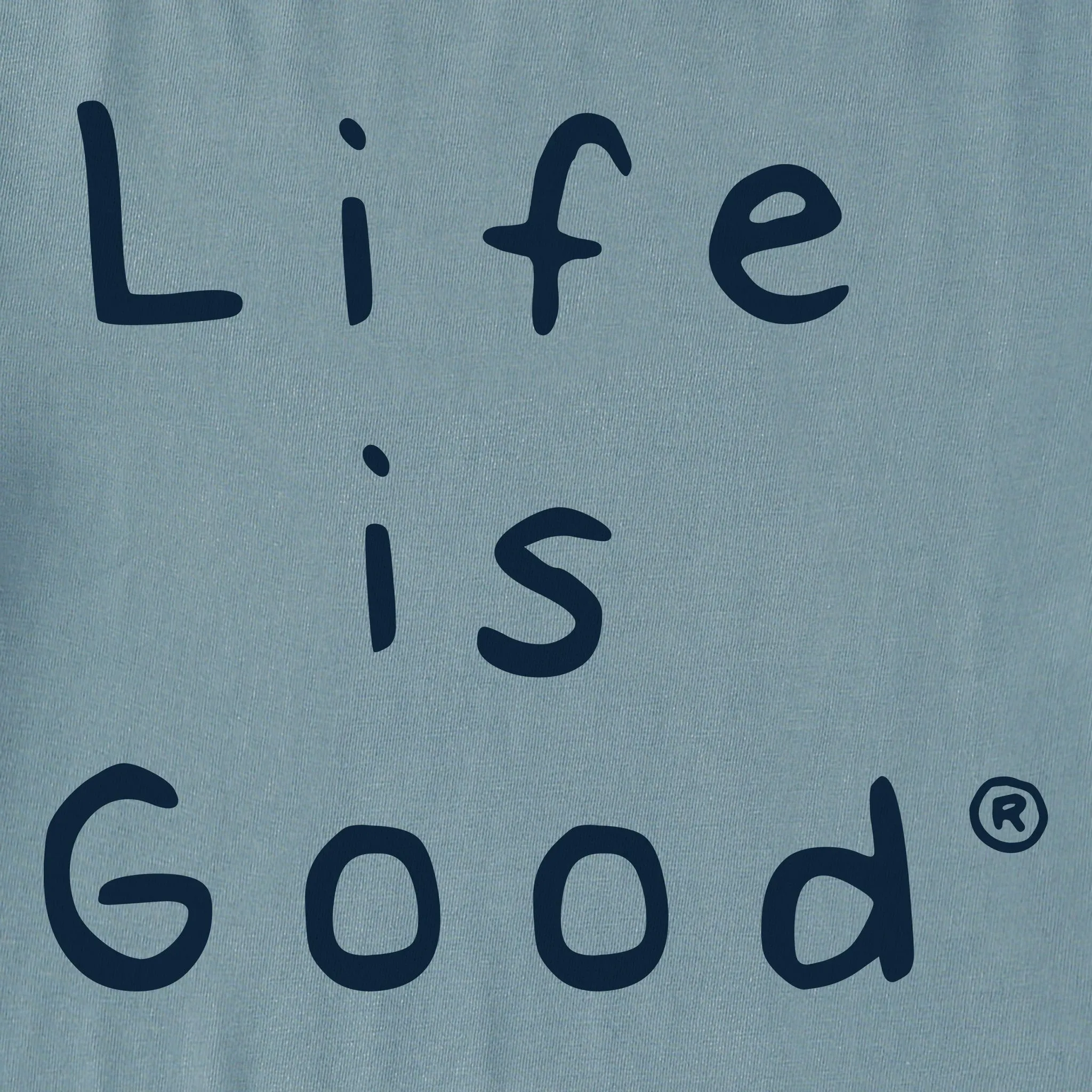 Men's Quirky Stacked LIG Simply True Fleece Crew LIFE IS GOOD