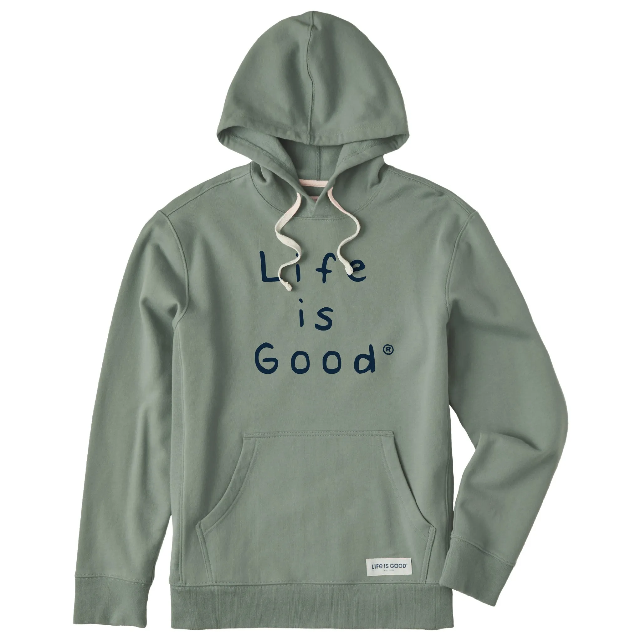 Men's Quirky Stacked LIG Simply True Fleece Hoodie LIFE IS GOOD