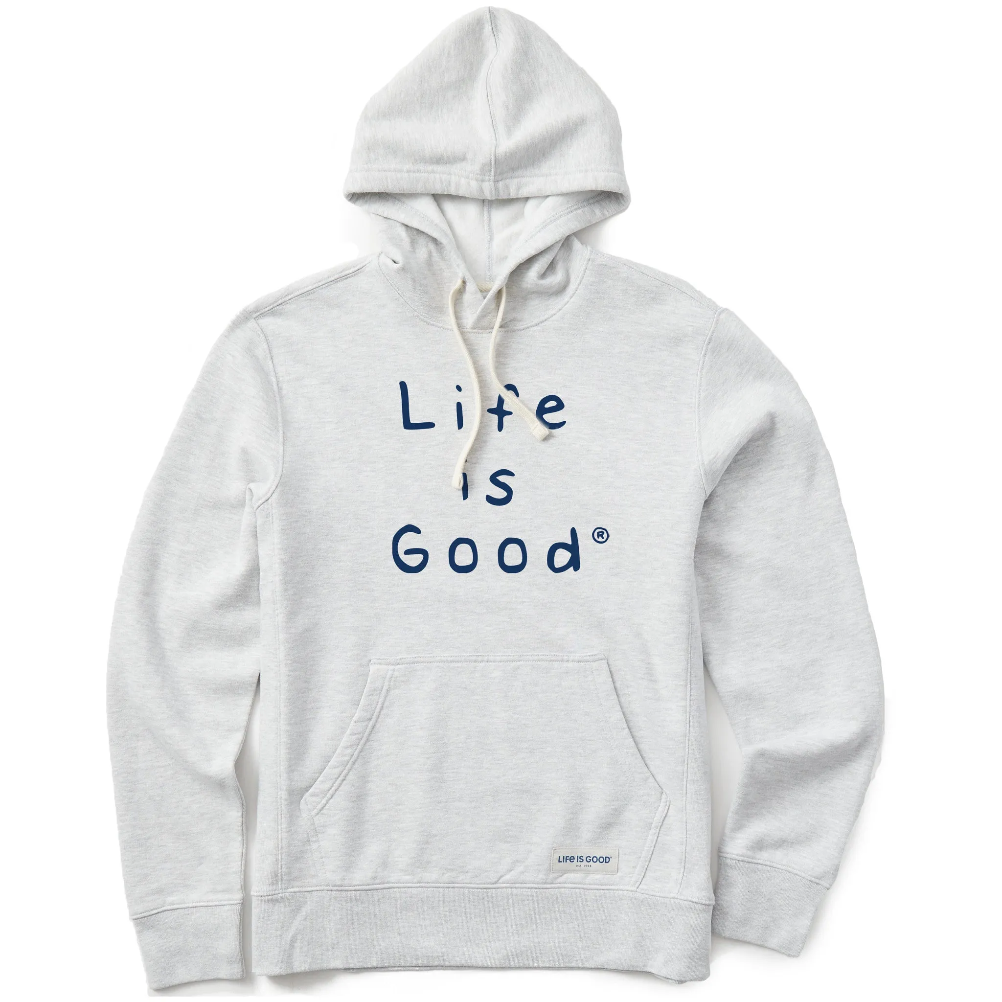 Men's Quirky Stacked LIG Simply True Fleece Hoodie LIFE IS GOOD