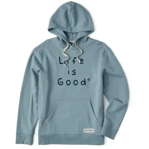 Men's Quirky Stacked LIG Simply True Fleece Hoodie LIFE IS GOOD