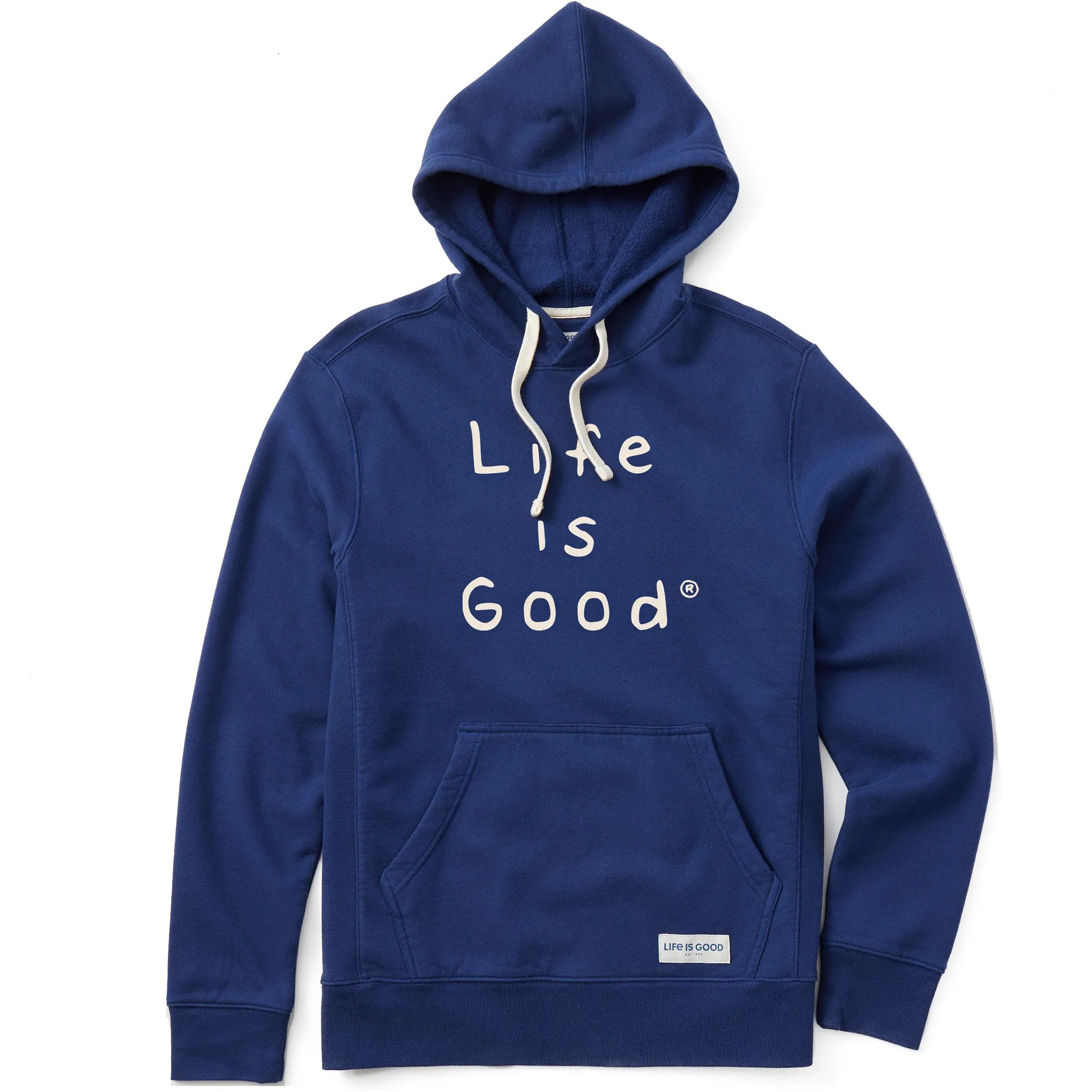 Men's Quirky Stacked LIG Simply True Fleece Hoodie LIFE IS GOOD