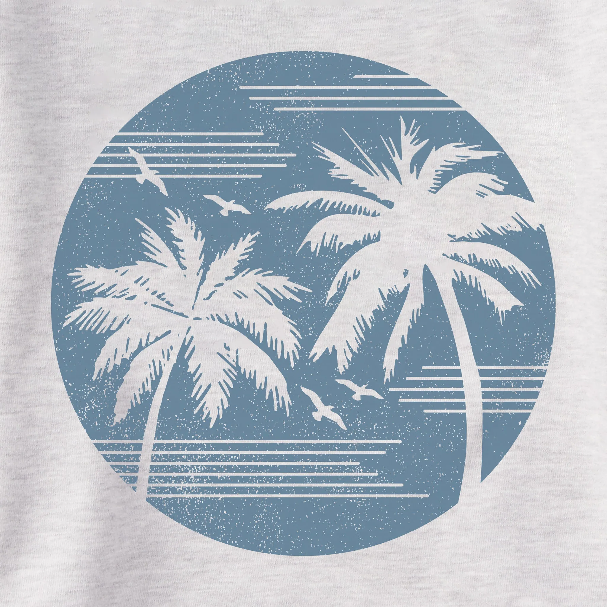 Men's Retro Palms Sun Simply True Fleece Hoodie LIFE IS GOOD