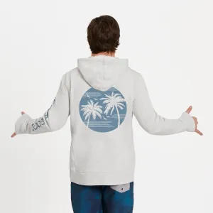 Men's Retro Palms Sun Simply True Fleece Hoodie LIFE IS GOOD