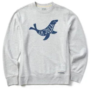 Men's Sea Lion La Jolla Simply True Fleece Crew LIFE IS GOOD