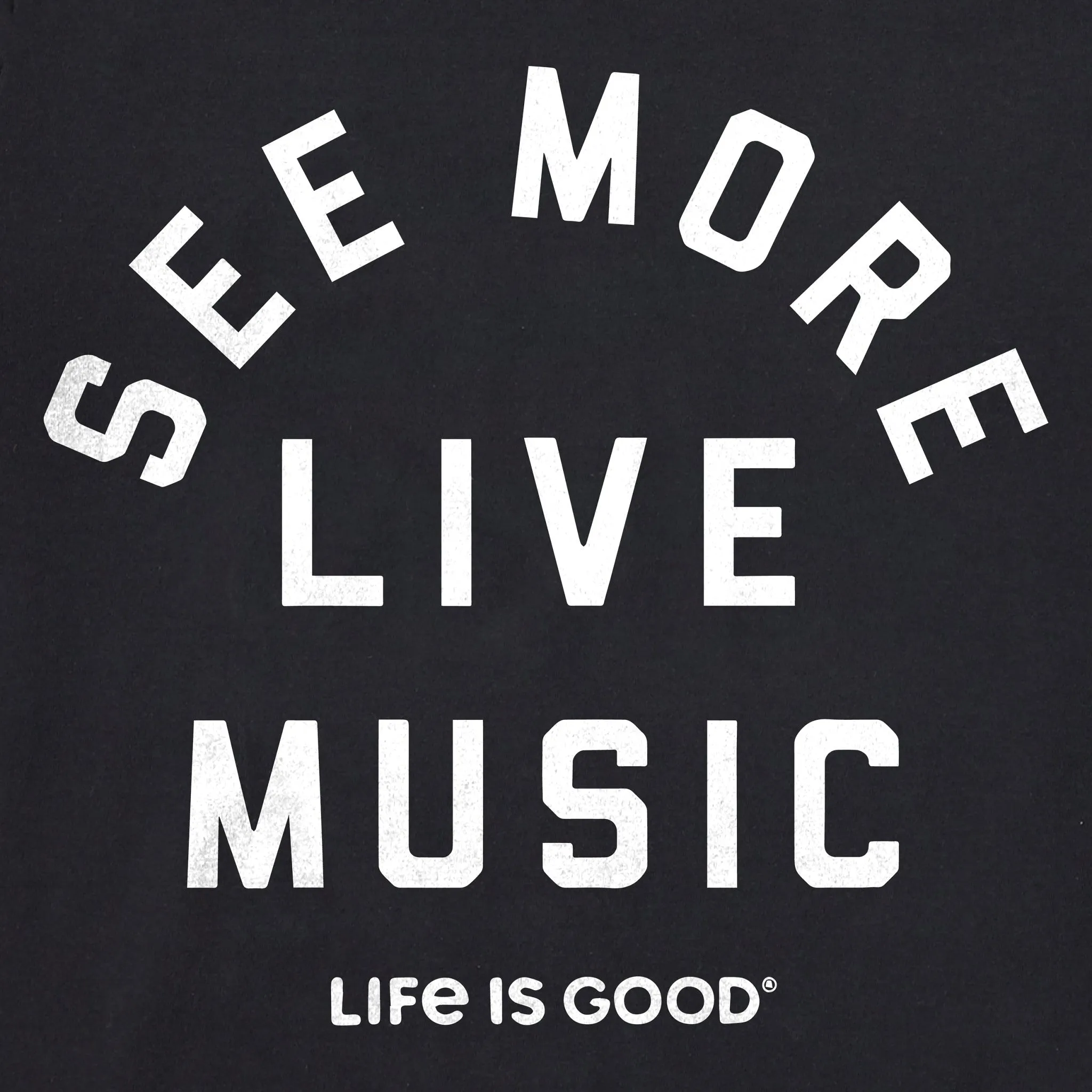 Men's See More Live Music Simply True Fleece Crew LIFE IS GOOD