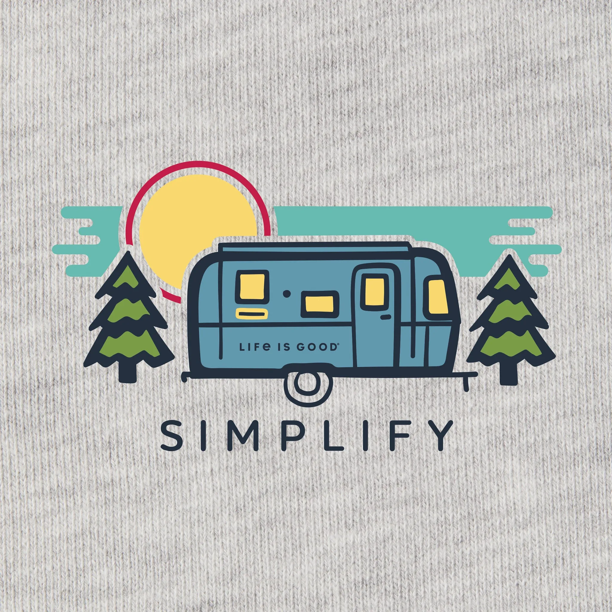 Men's Simplify Camper Simply True Fleece Hoodie LIFE IS GOOD