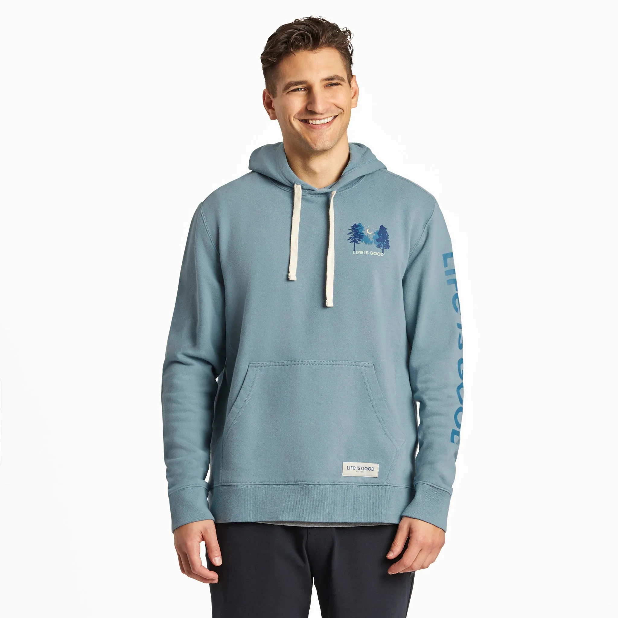 Men's Simplify Campfire Simply True Fleece Hoodie LIFE IS GOOD