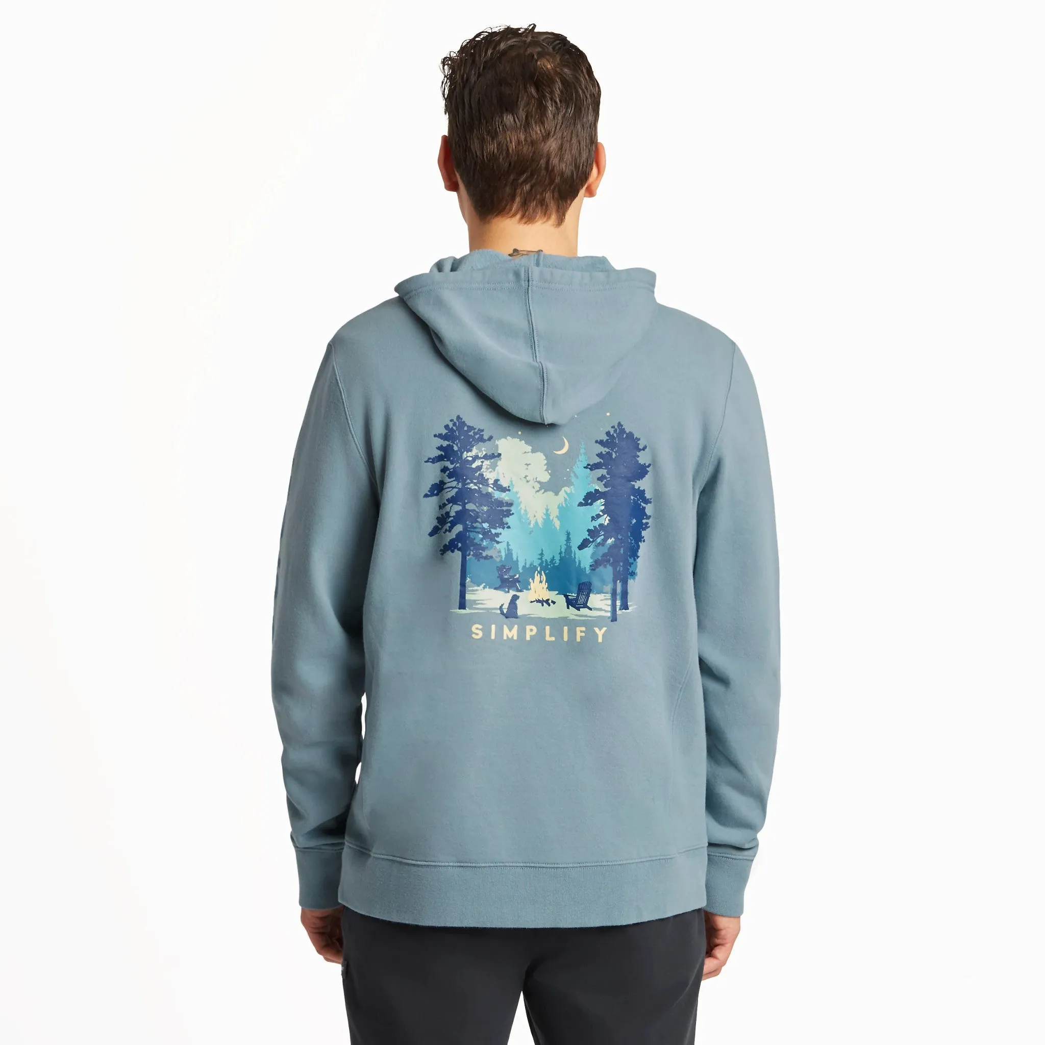 Men's Simplify Campfire Simply True Fleece Hoodie LIFE IS GOOD