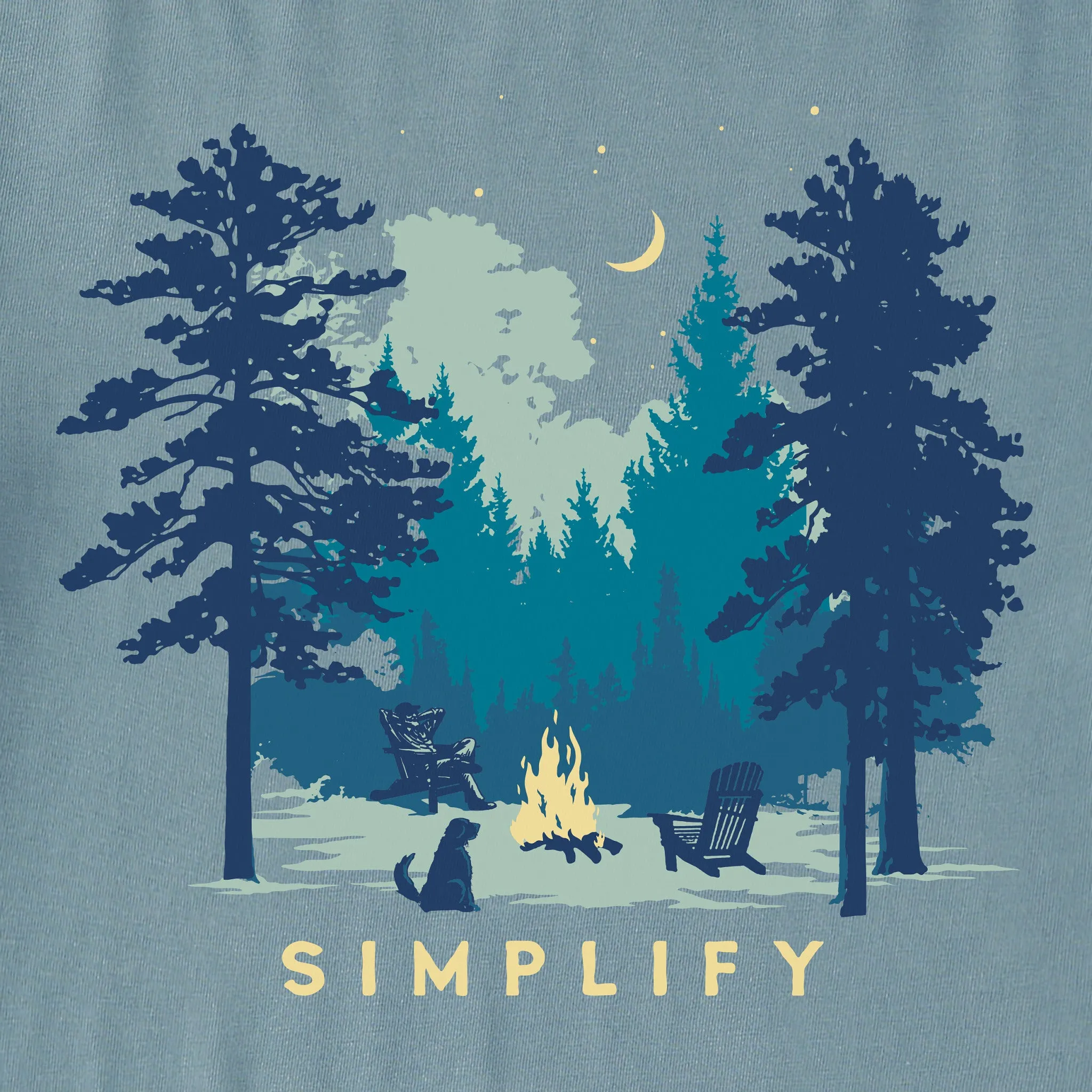 Men's Simplify Campfire Simply True Fleece Hoodie LIFE IS GOOD