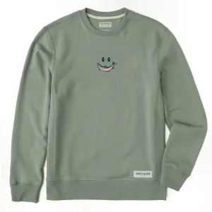 Men's Smile Fish Simply True Fleece Crew LIFE IS GOOD