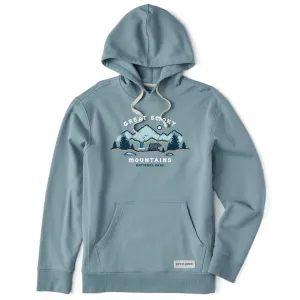 Men's Smoky Mountains Vista Simply True Fleece Hoodie LIFE IS GOOD