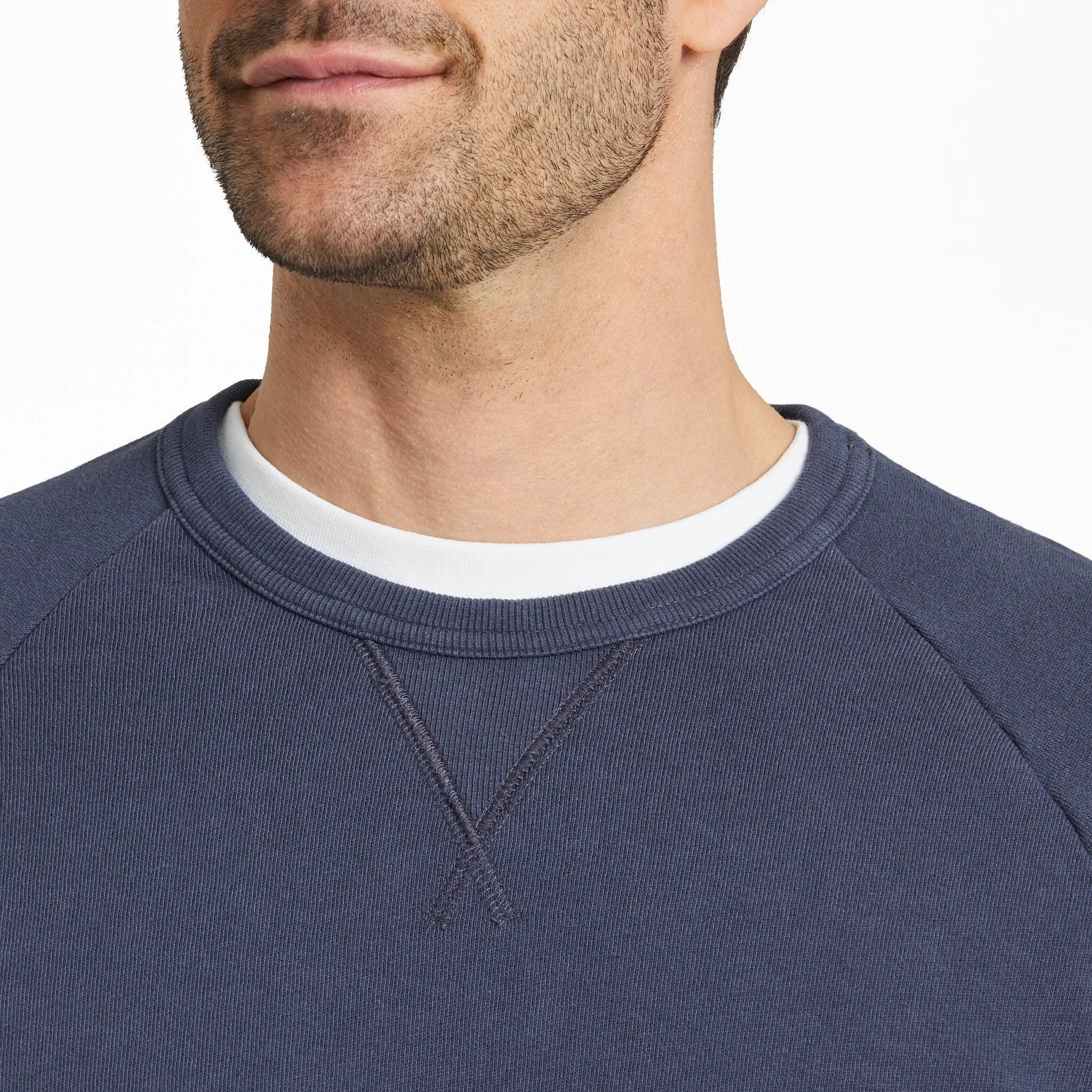 Men's Solid French Terry Crew LIFE IS GOOD
