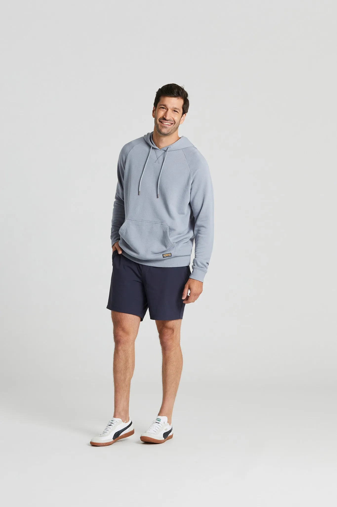 Men's Solid French Terry Pullover Hoodie LIFE IS GOOD