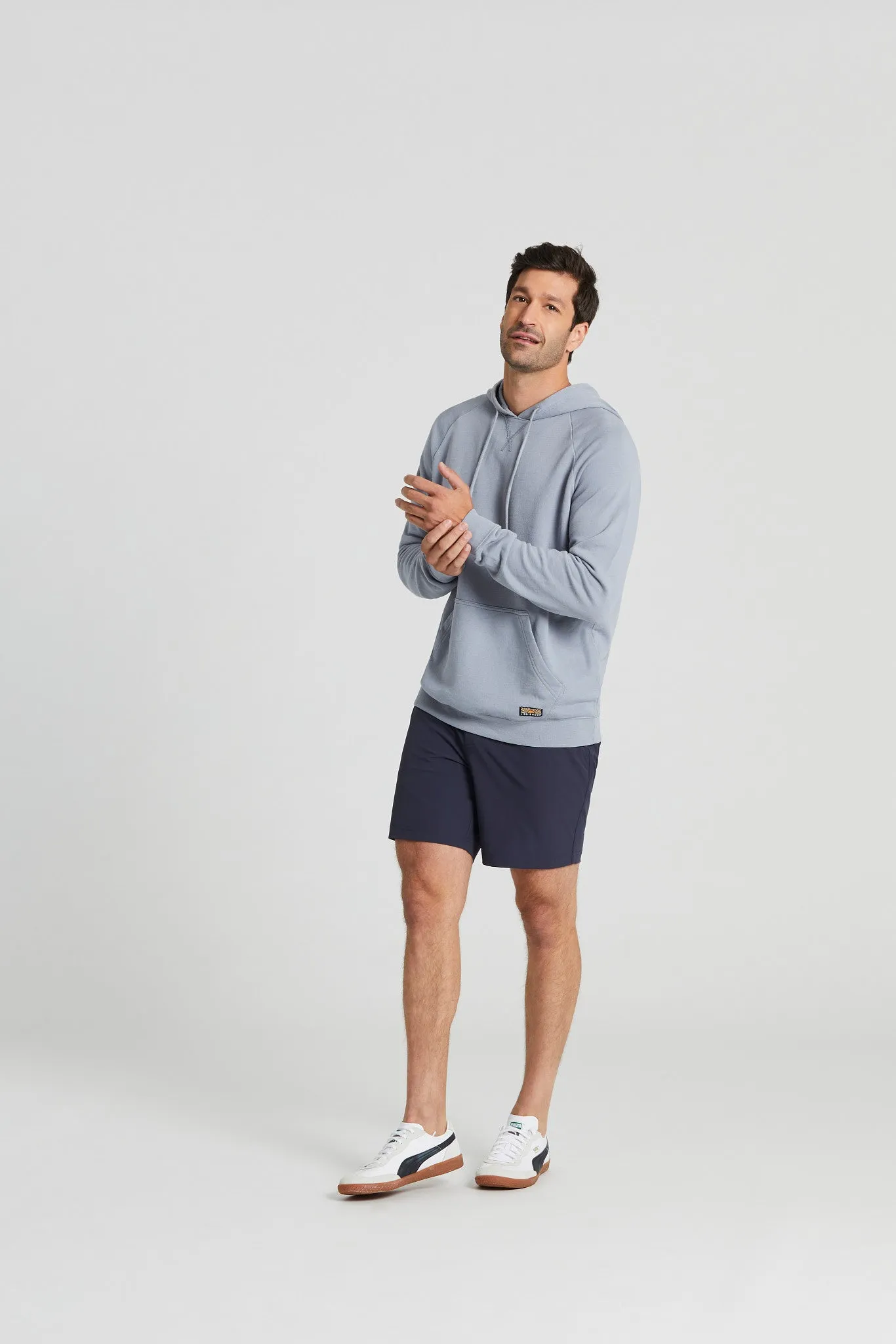 Men's Solid French Terry Pullover Hoodie LIFE IS GOOD