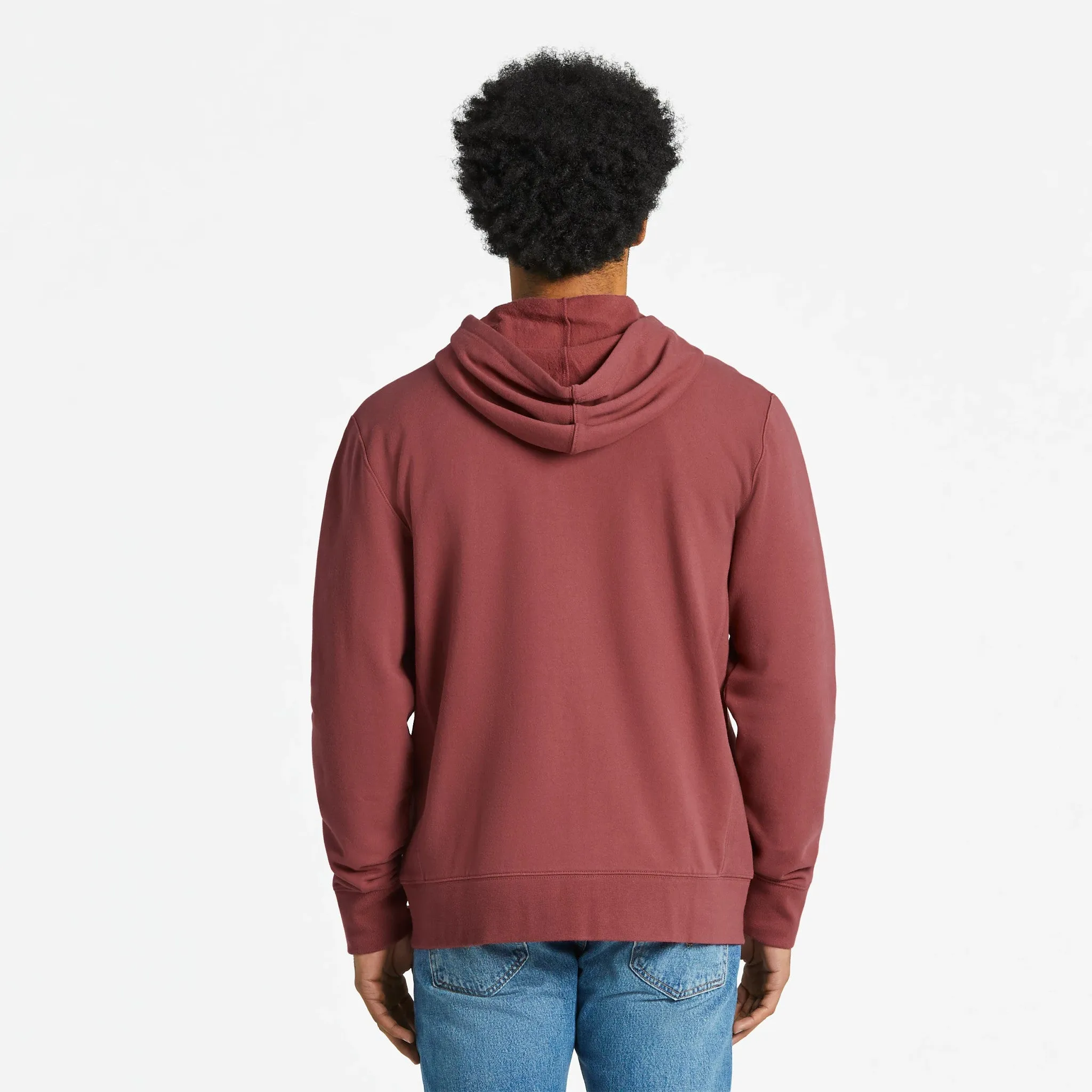 Men's Solid Simply True Fleece Zip Hoodie LIFE IS GOOD