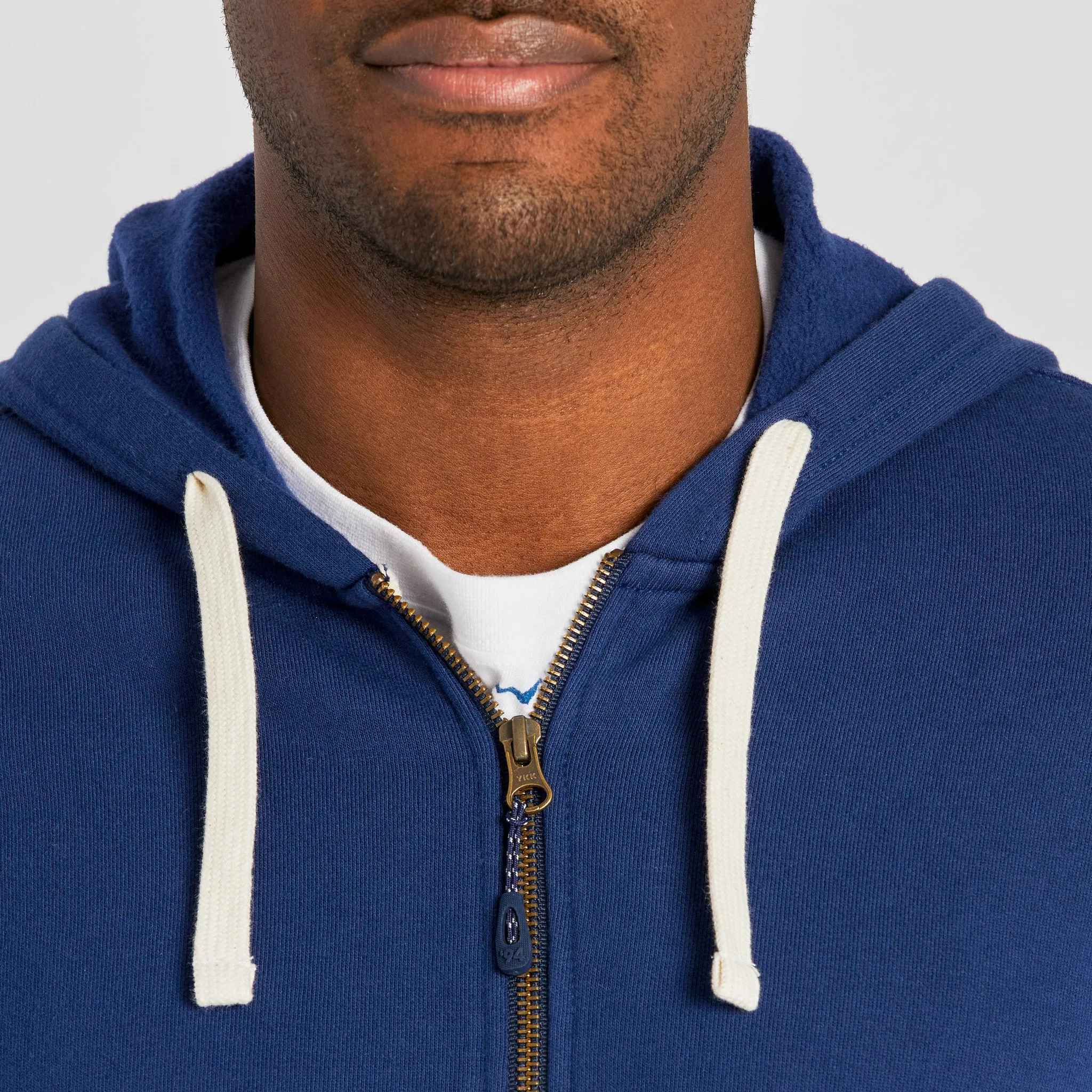 Men's Solid Simply True Fleece Zip Hoodie LIFE IS GOOD