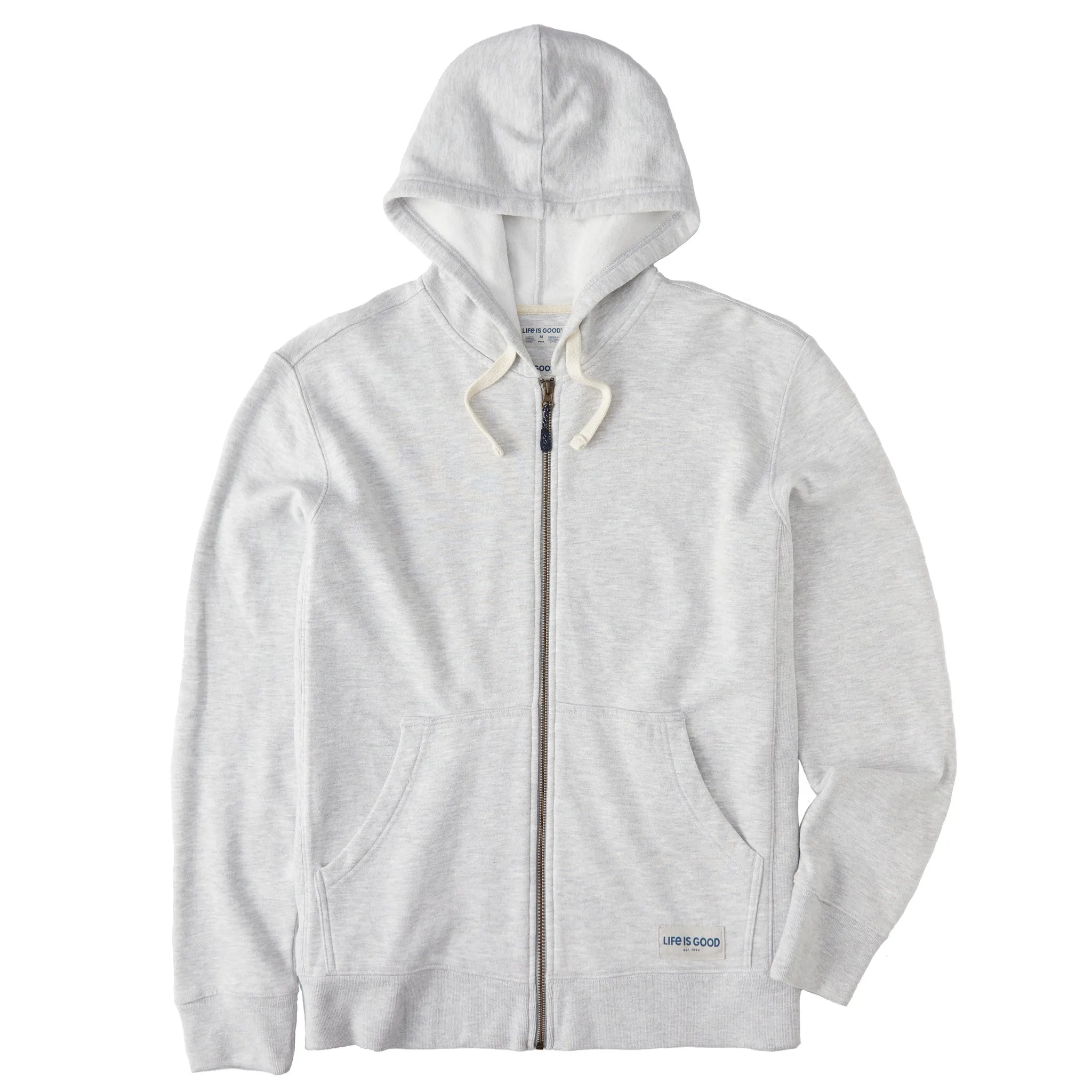 Men's Solid Simply True Fleece Zip Hoodie LIFE IS GOOD